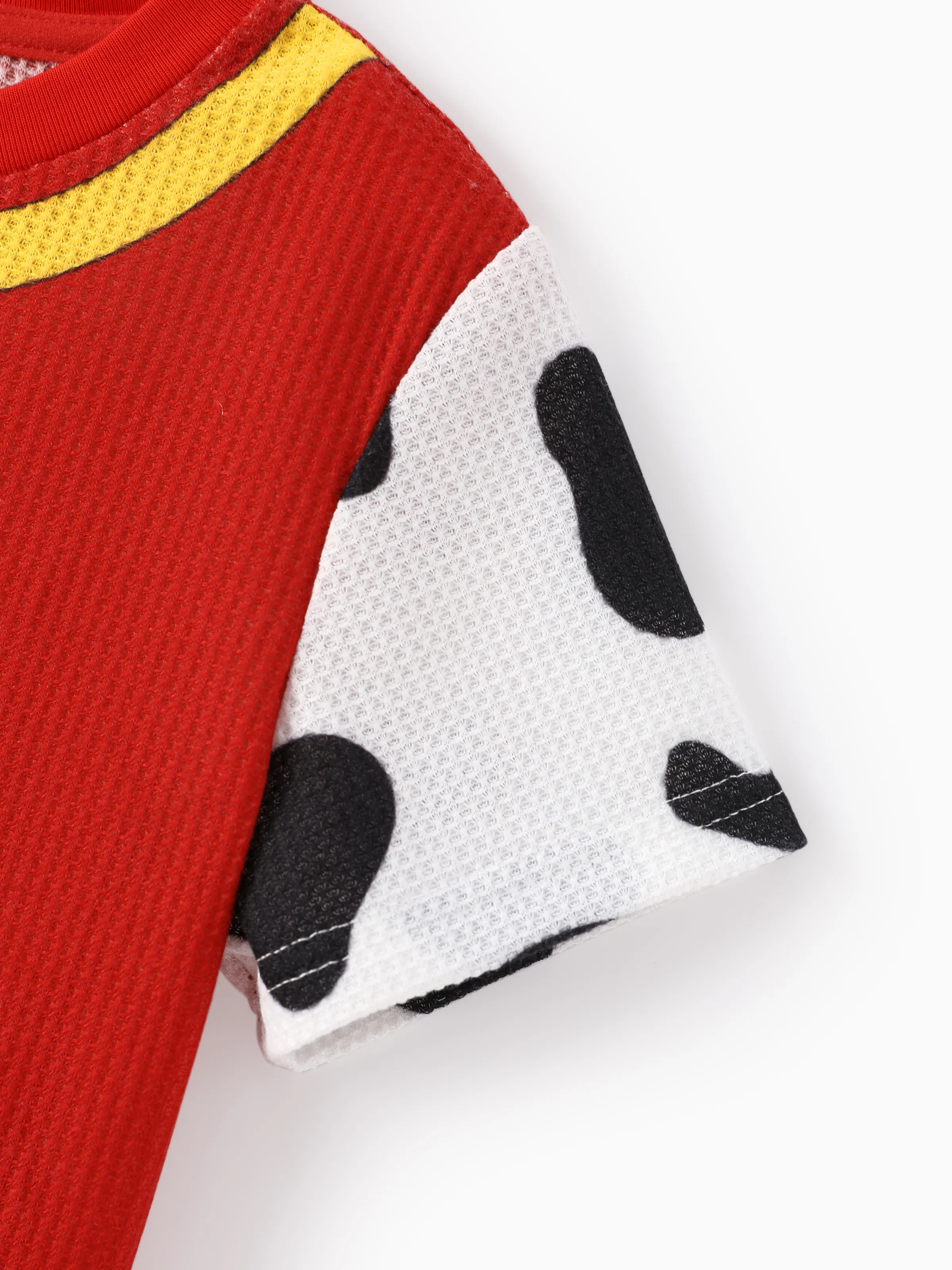 PAW Patrol Toddler Boy 2pcs Marshall Waffle Fabric Tee and Shorts Set Red - Image 7