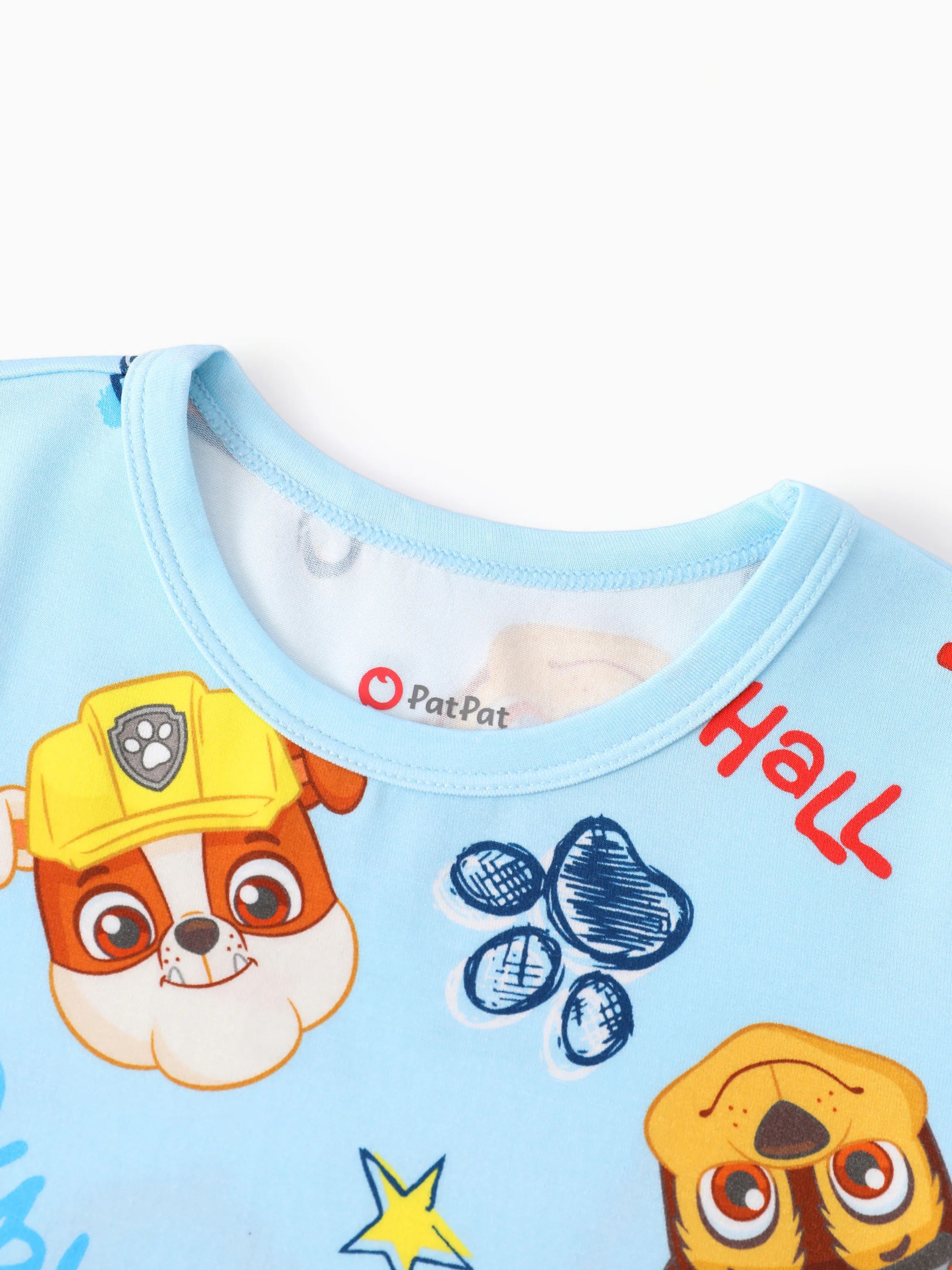 PAW Patrol Toddler Boy Rubble/Marshall 3-Piece Bamboo Pajama Set 2-in-1 Look for 4 Seasons (Snug-Fitting) Blue - Image 16