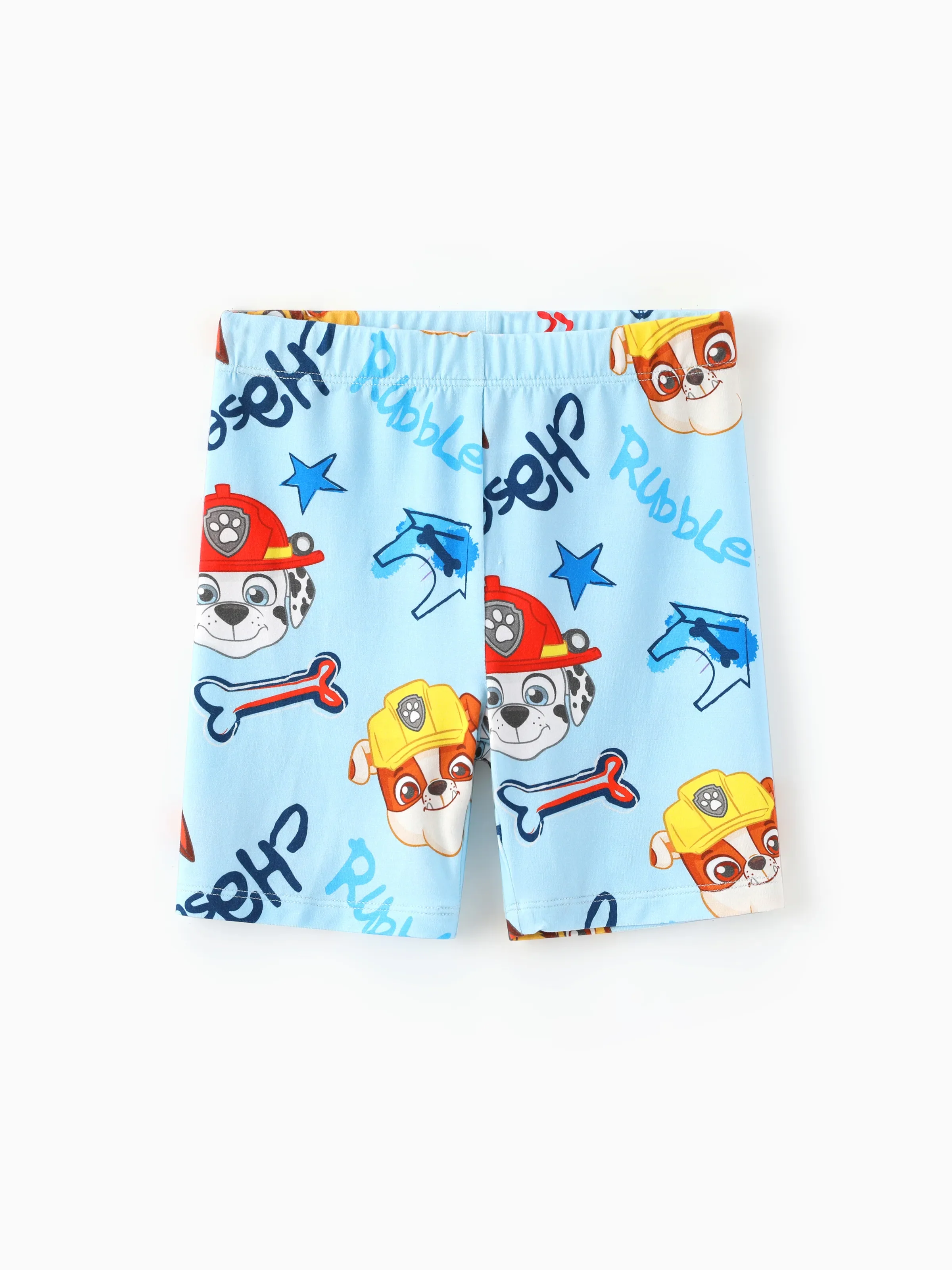 PAW Patrol Toddler Boy Rubble/Marshall 3-Piece Bamboo Pajama Set 2-in-1 Look for 4 Seasons (Snug-Fitting) Blue - Image 8