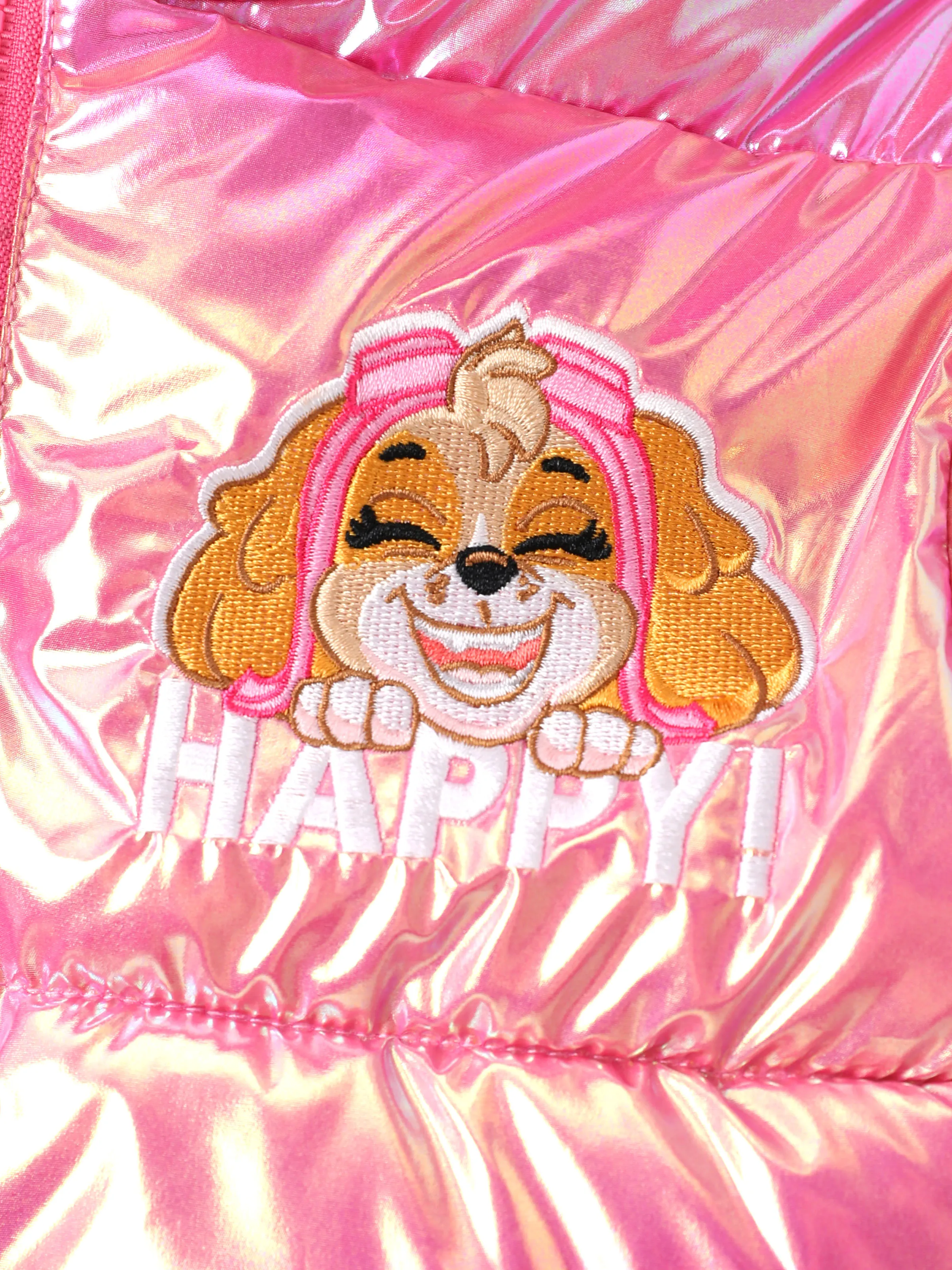 PAW Patrol Toddler Girl 1pc Chase/Skye Bright Hooded Quilted Puffer Jacket Coat Pink - Image 2