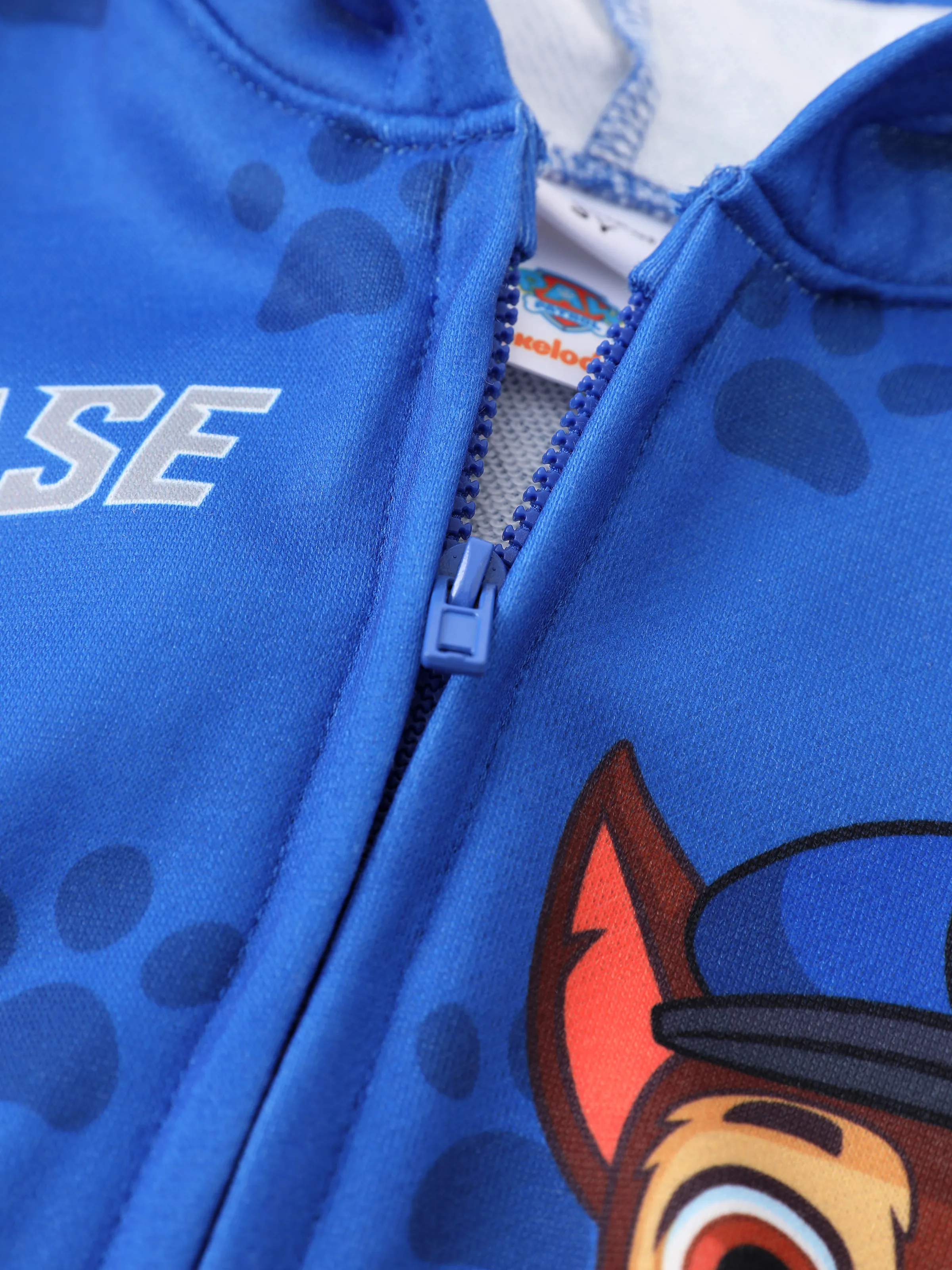PAW Patrol Toddler Boy 1pc Chase Paw Pattern Hooded Jacket Blue - Image 3