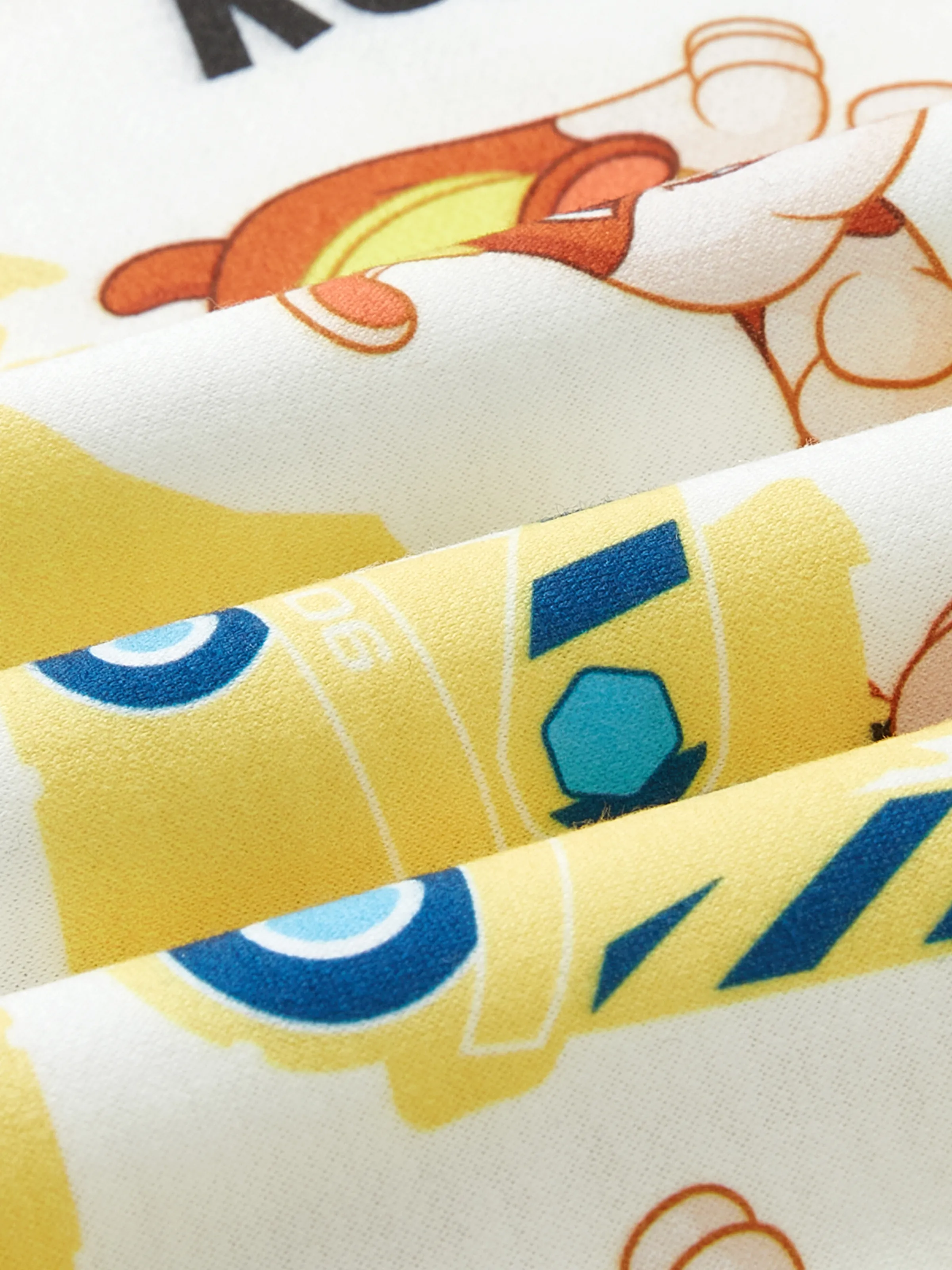 Paw Patrol Toddler Boy Rubble Sweatshirt and Pants Set Yellow - Image 4