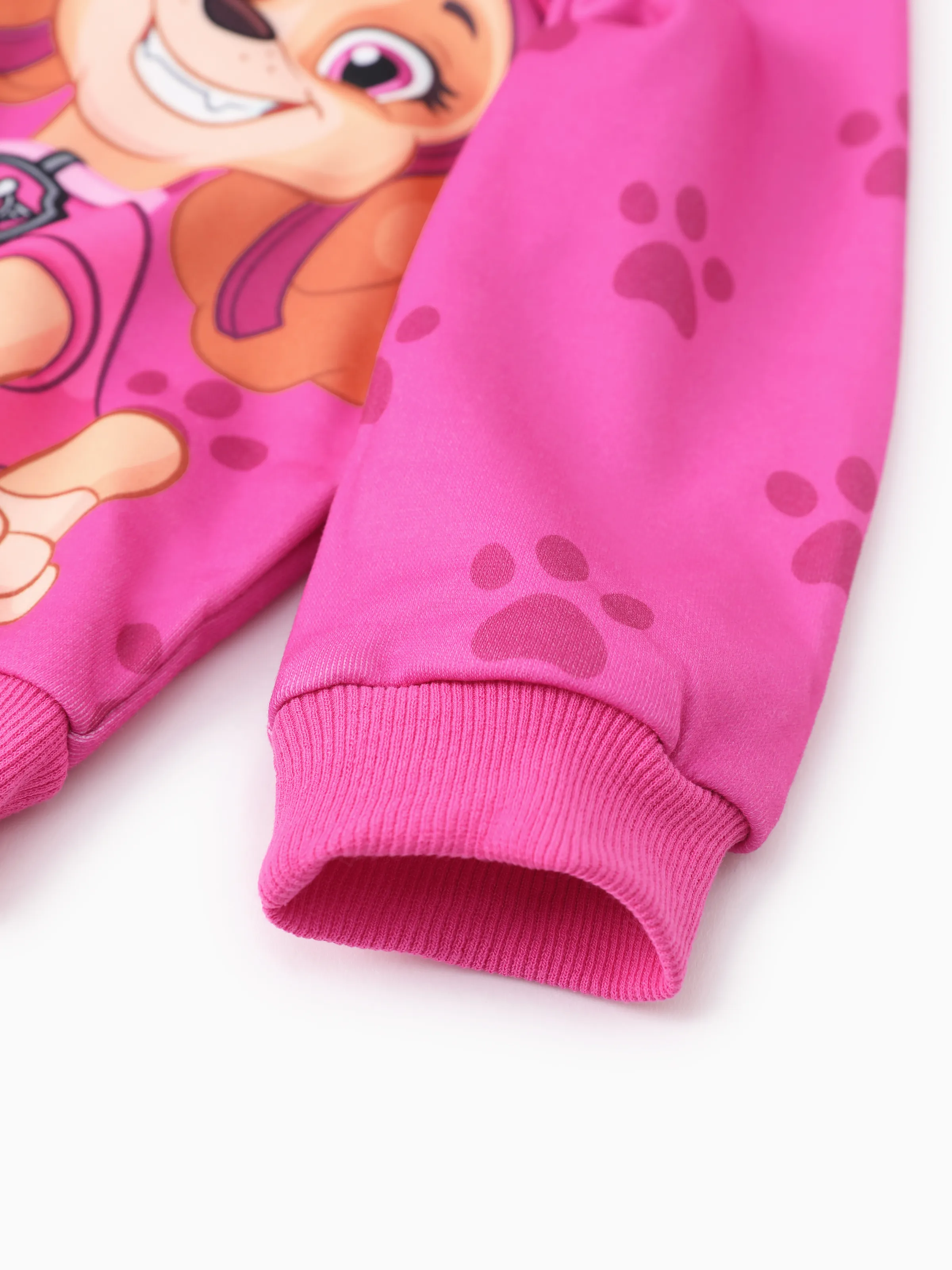 PAW Patrol Toddler Girl 1pc Skye Paw Pattern Hooded Jacket Roseo - Image 4