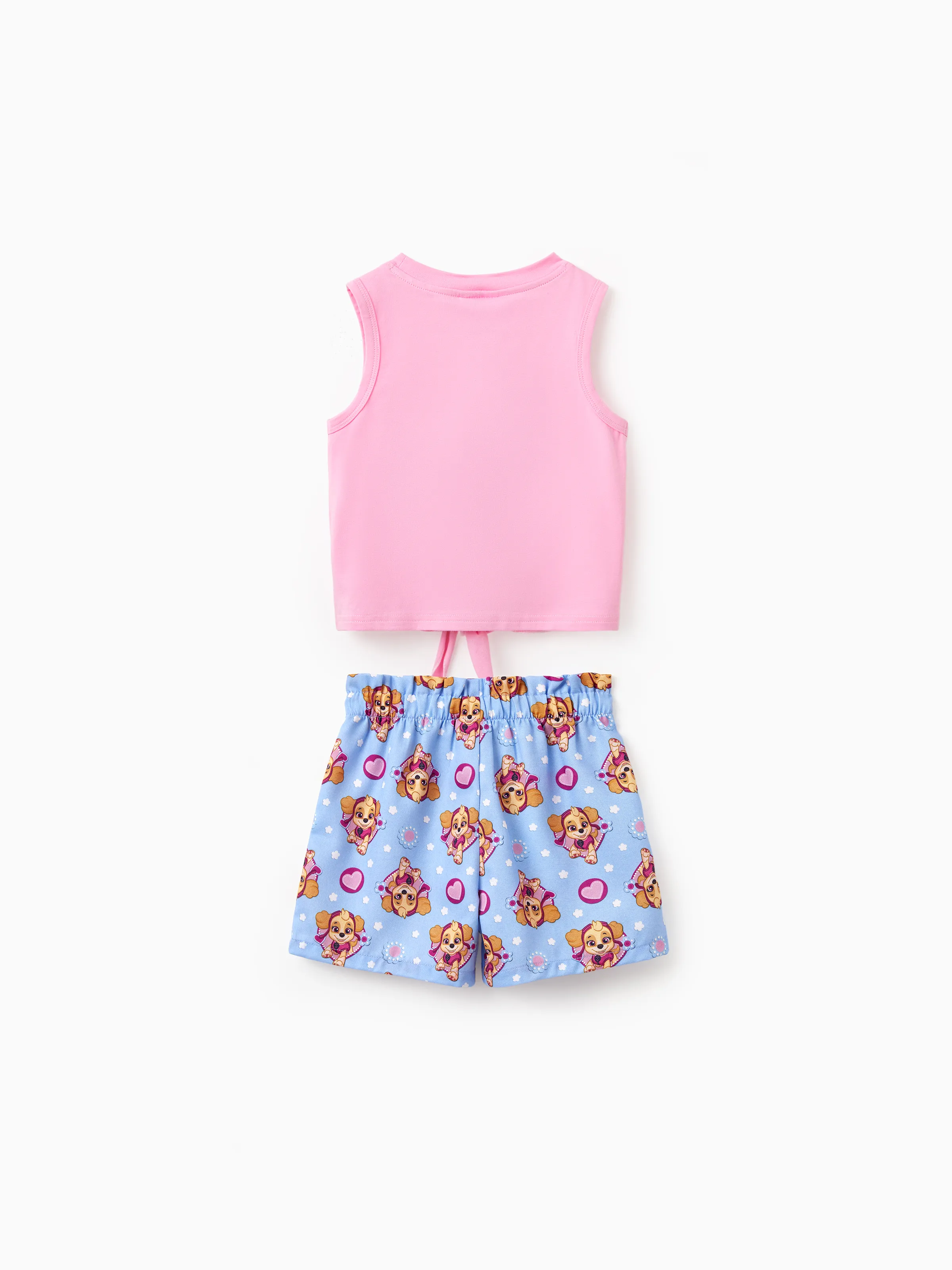 PAW Patrol Toddler Girl 2pcs Skye Cotton Top and Shorts Set  Pink - Image 3