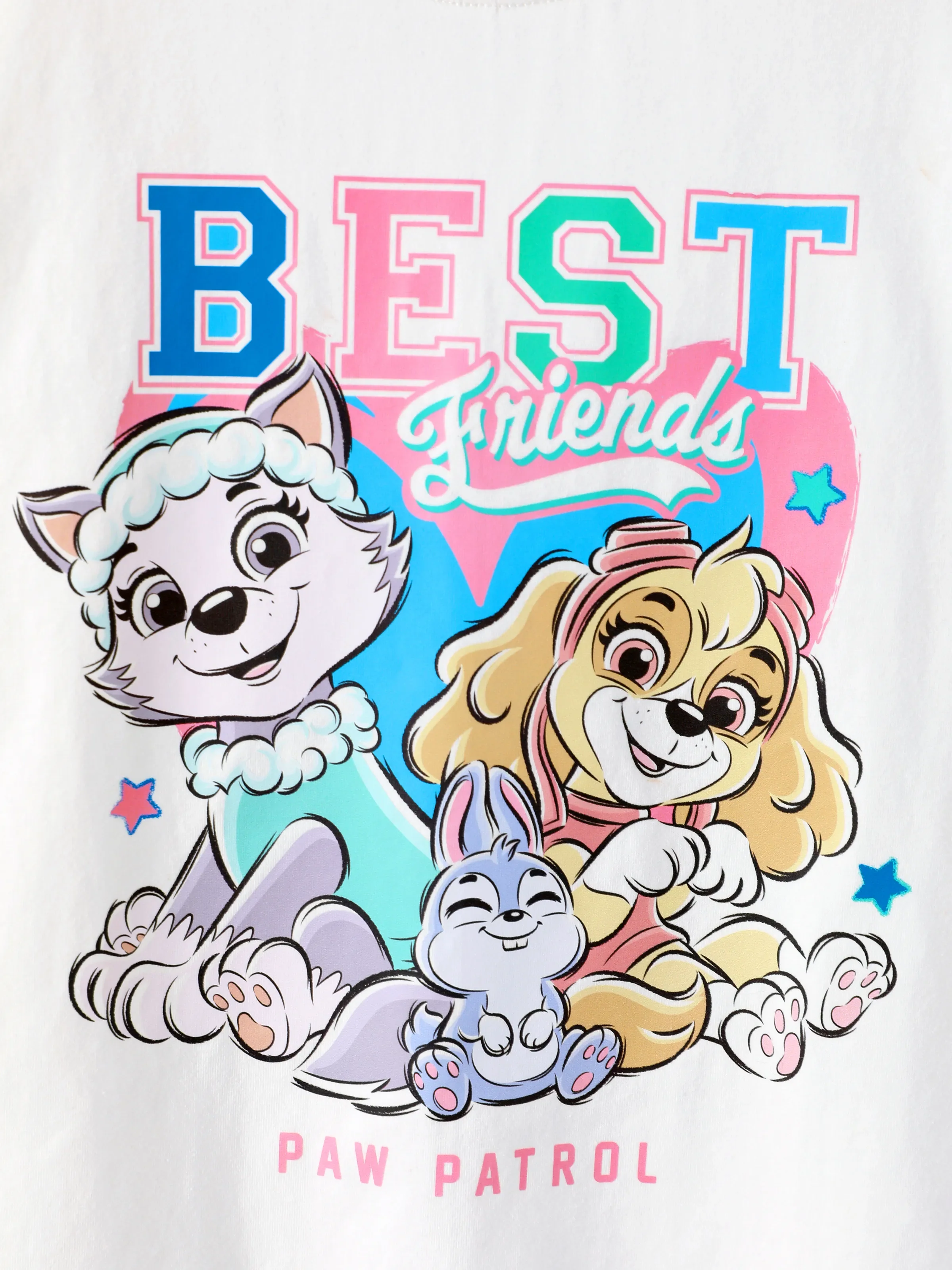 PAW Patrol Toddler Girl 2pcs Skye & Everest Cotton Top and Printed Leggings Set White - Image 2