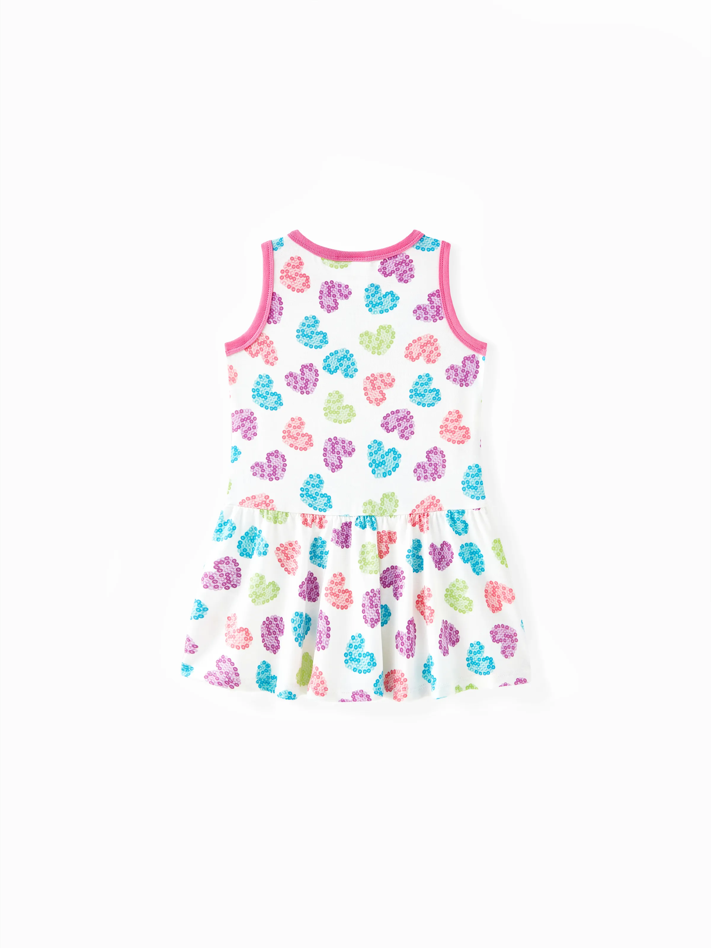 PAW Patrol Toddler Girl Skye Heart Print Naia/Cotton Sleeveless Dress Multi-color - Image 4