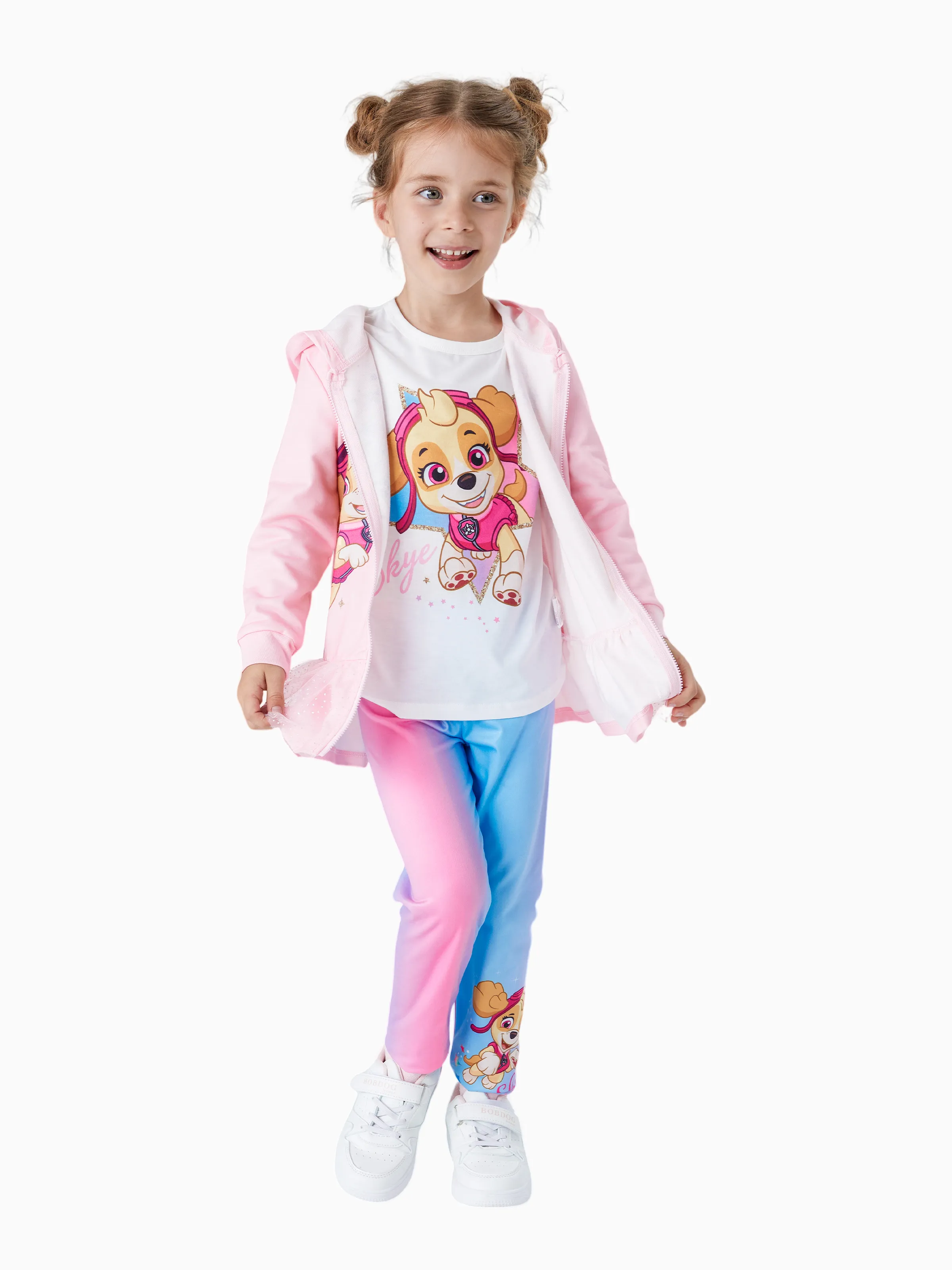 PAW Patrol Toddler Girl Skye Hooded Jacket Pink - Image 3