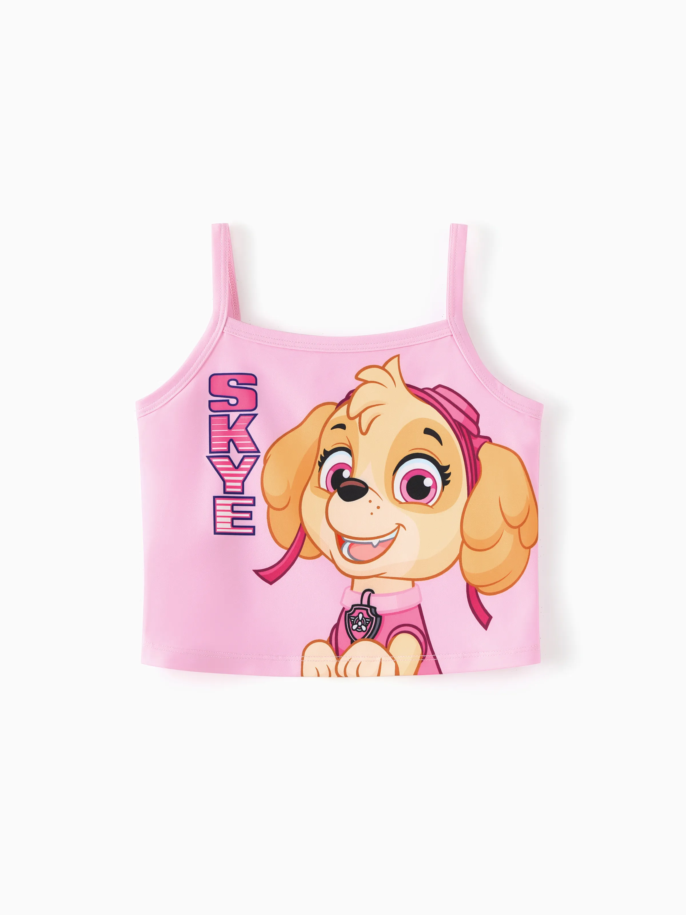 PAW Patrol Toddler Girl Skye Sporty 2pcs Tank Top and Pleated Skirt Set Pink - Image 3