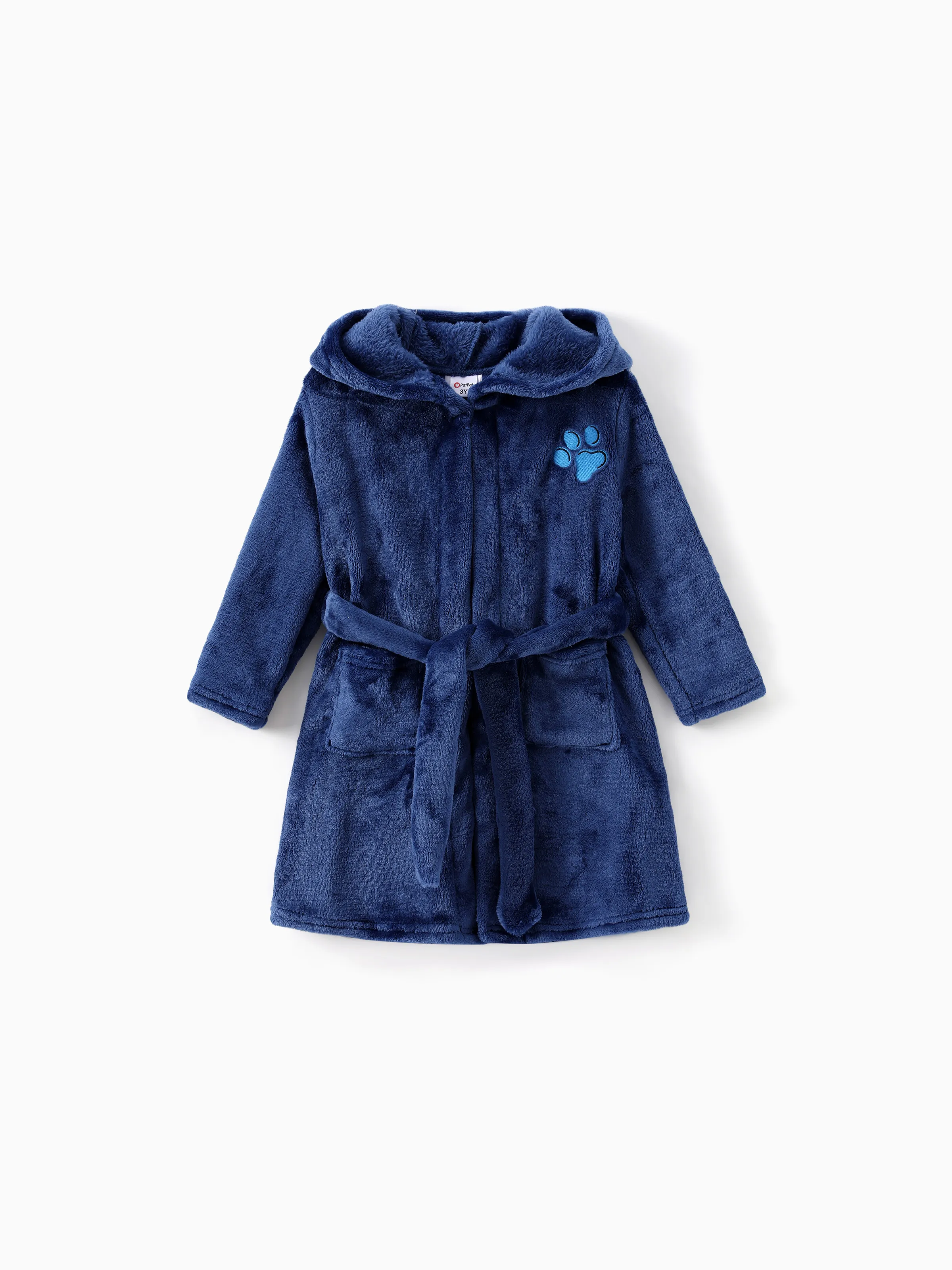 PAW Patrol Toddler Boy 1pc Chase Soft Fuzzy Hooded Coat Blue - Image 3