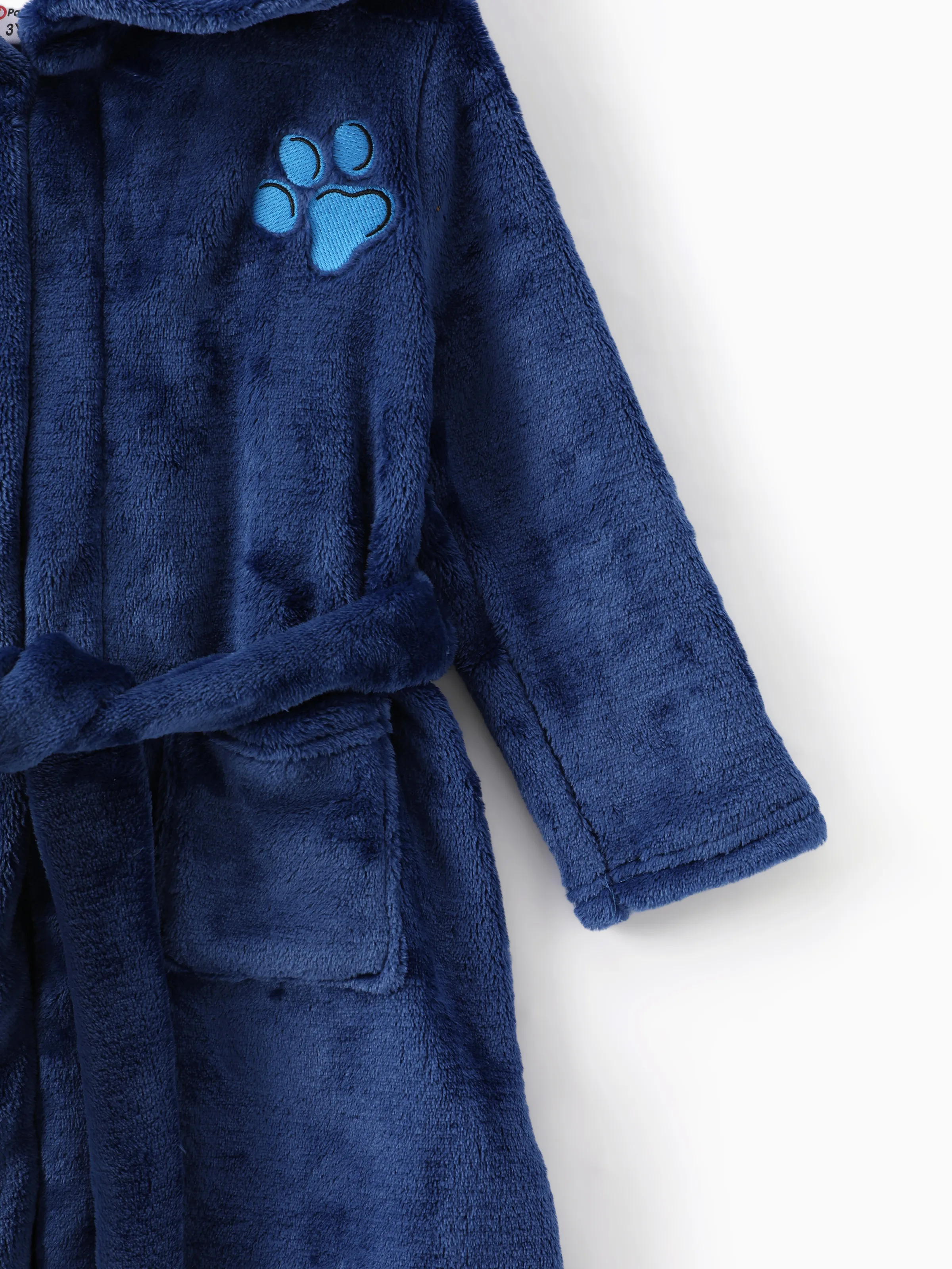 PAW Patrol Toddler Boy 1pc Chase Soft Fuzzy Hooded Coat Blue - Image 6