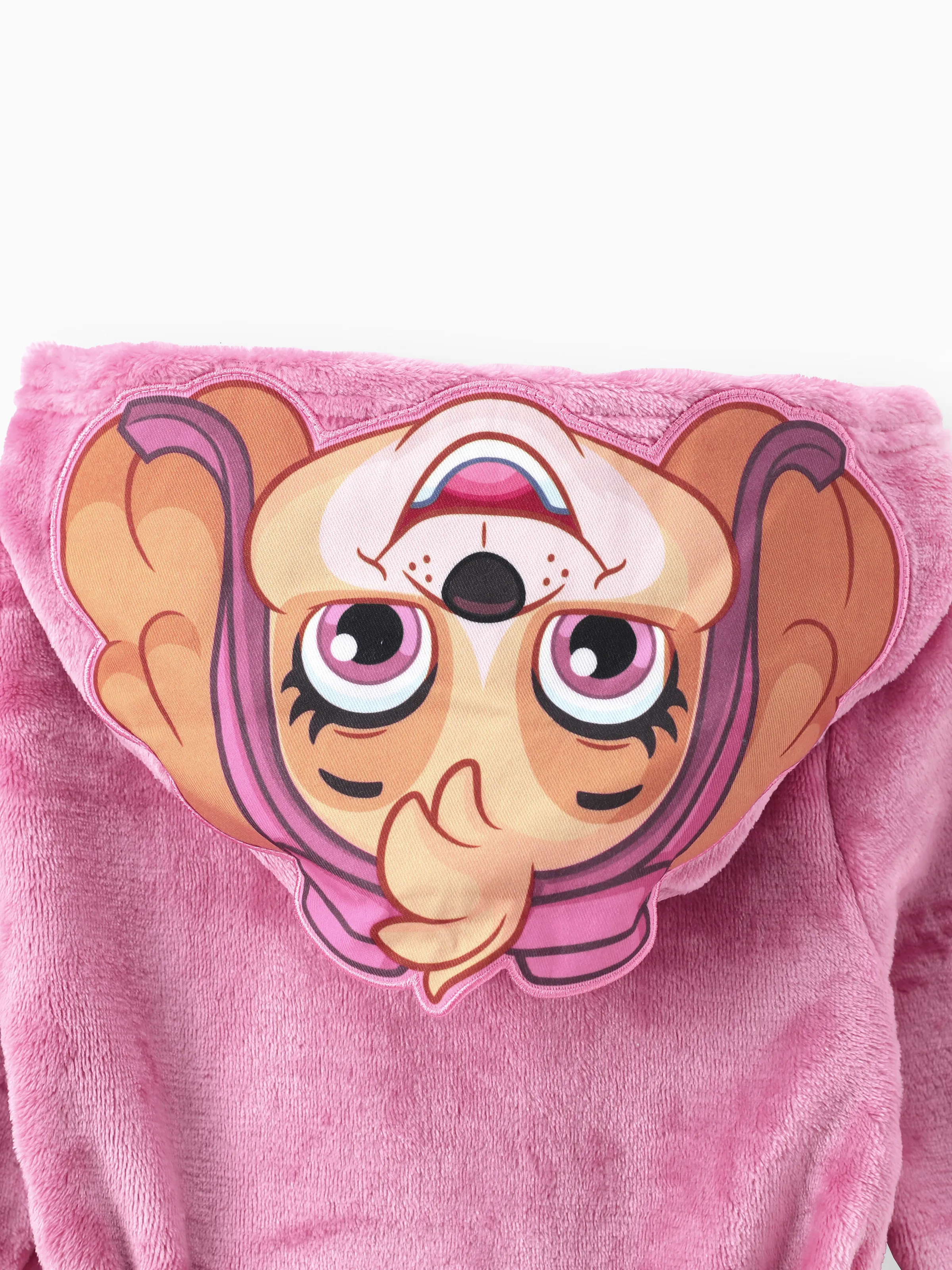 PAW Patrol Toddler Girl 1pc Skye Soft Fuzzy Hooded Coat Pink - Image 2