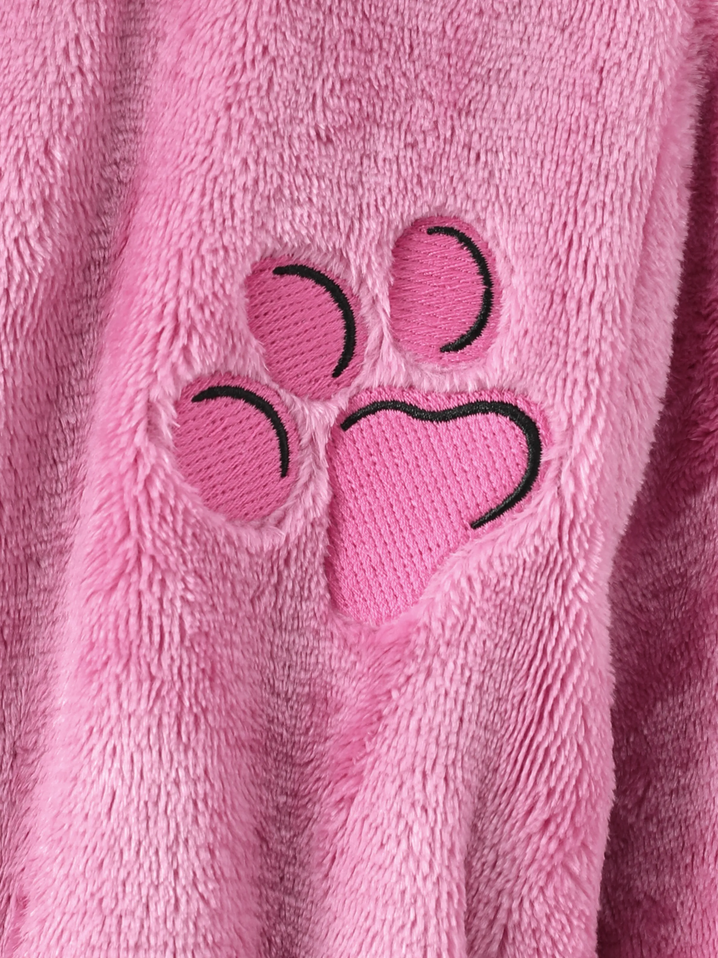 PAW Patrol Toddler Girl 1pc Skye Soft Fuzzy Hooded Coat Pink - Image 7