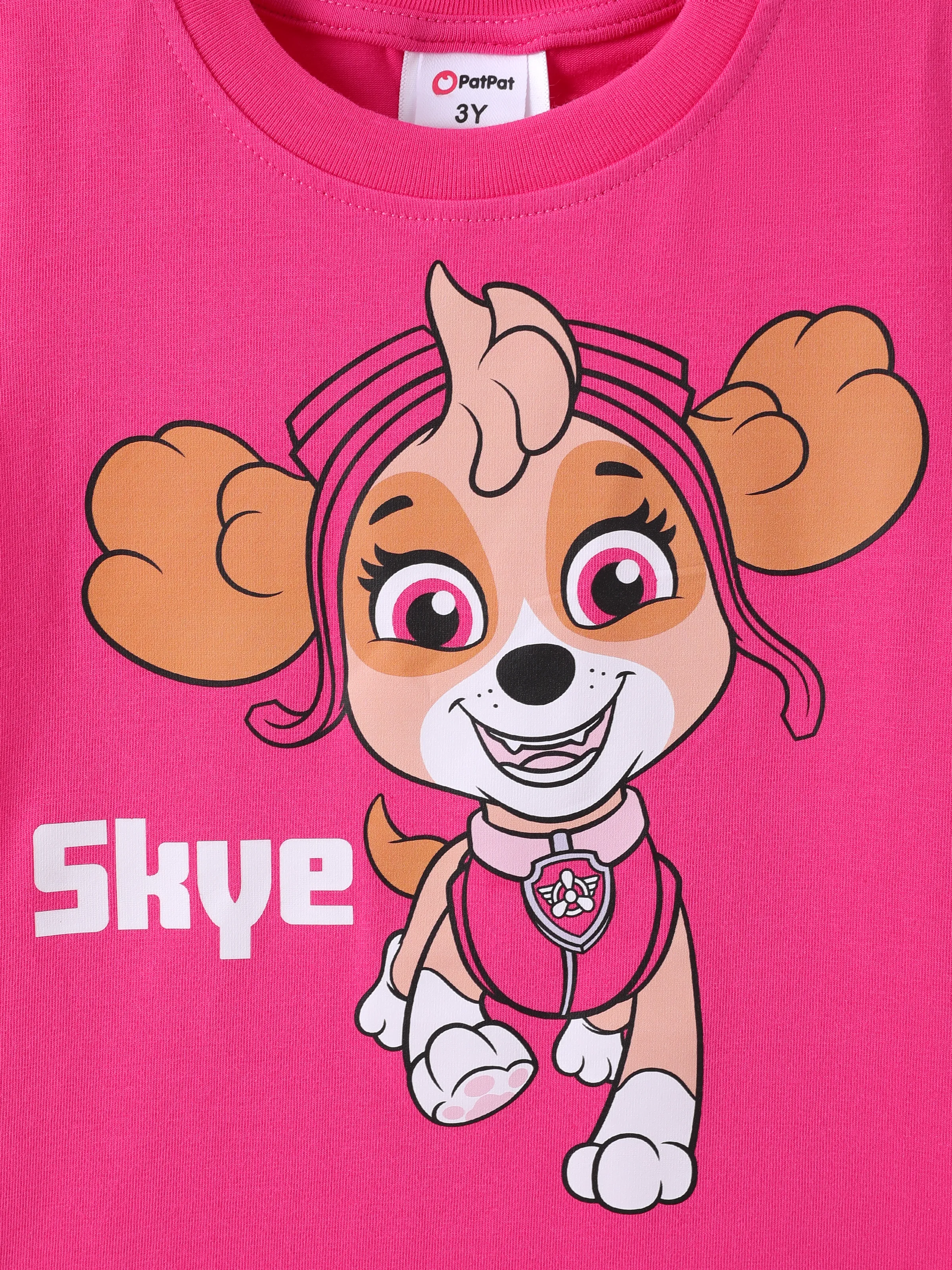 PAW Patrol Toddler Girl Skye 94% Cotton Short-sleeve Tee Roseo - Image 2