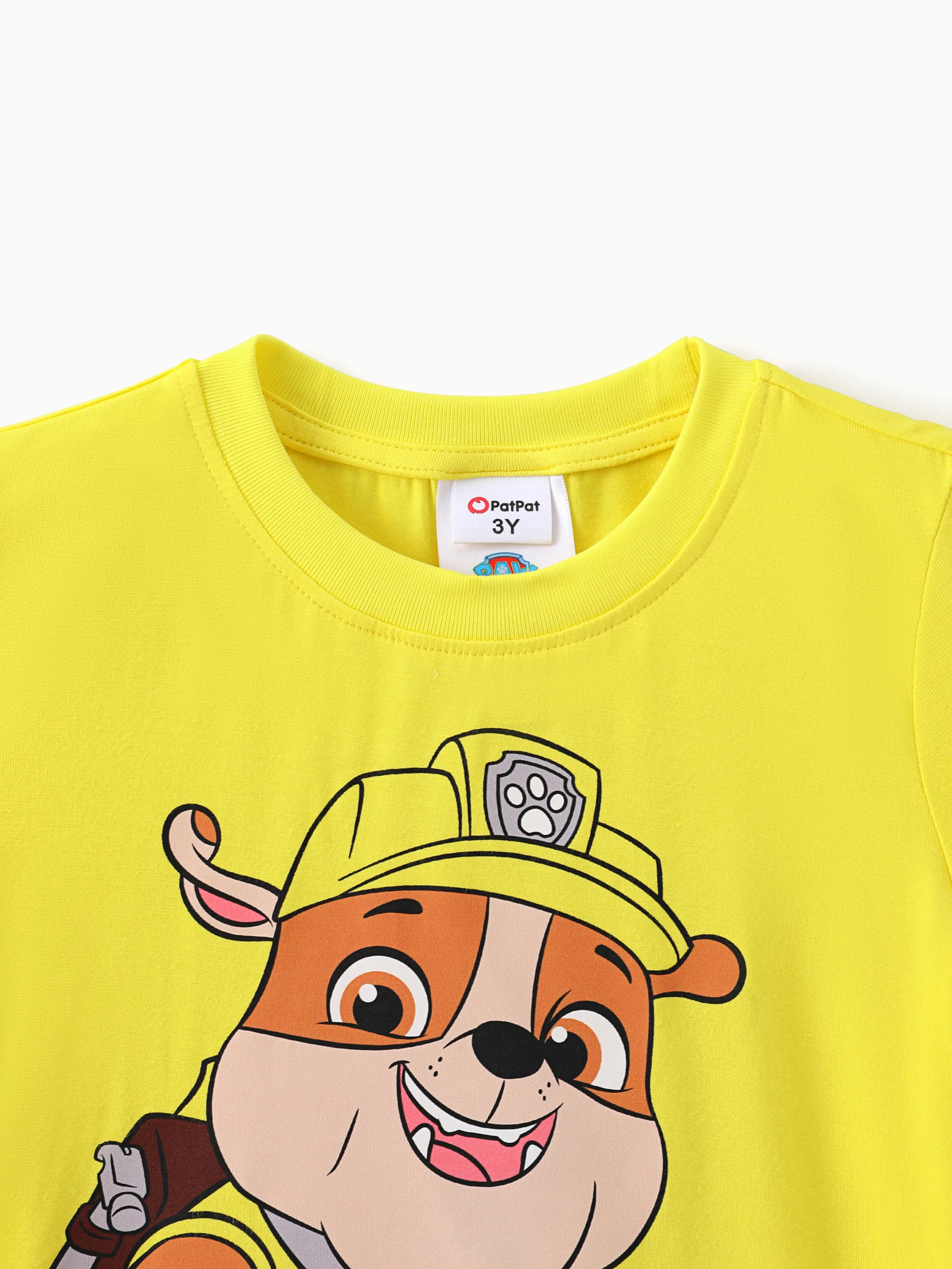 PAW Patrol Toddler Boy Rubble 94% Cotton Short-sleeve Tee Yellow - Image 4