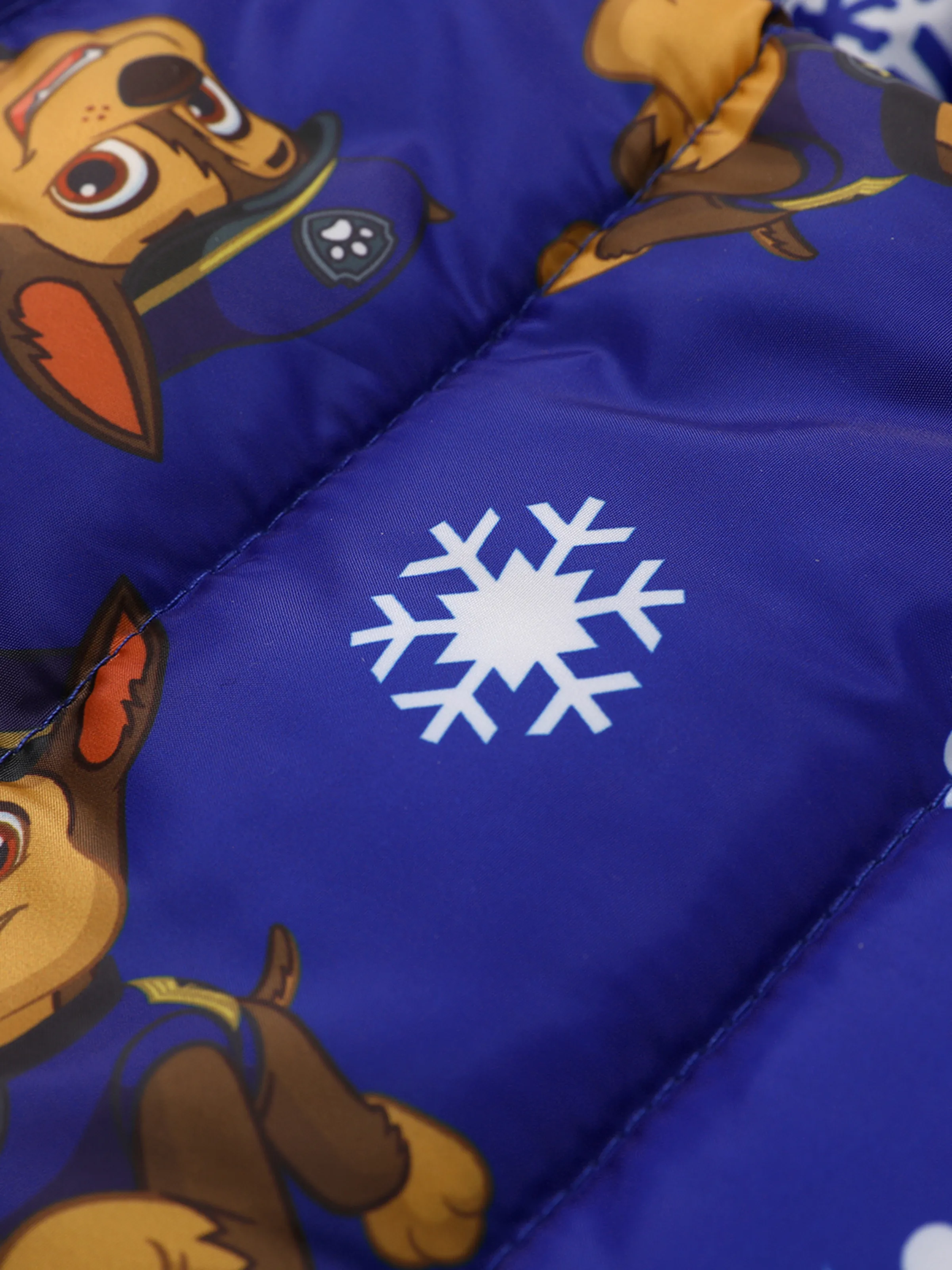 PAW Patrol Toddler Boy Skye Chase Rubble Long-sleeve Hooded Quilted Puffer Jacket Blue - Image 6