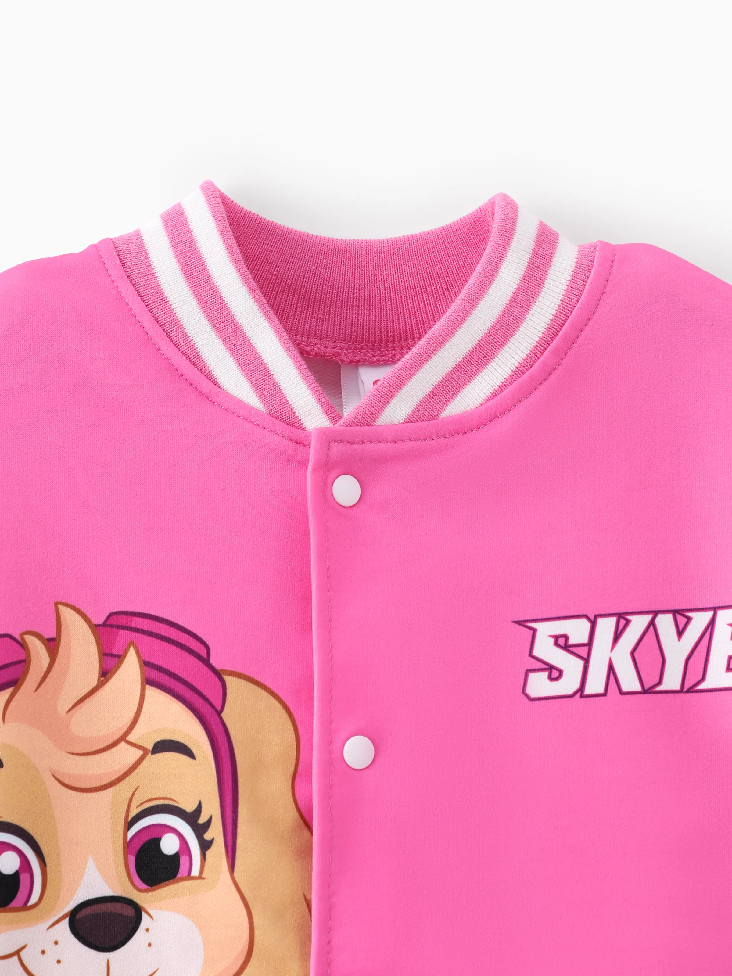 Paw Patrol Toddler Girls/Boys Character Print Bomber Jacket Pink - Image 4