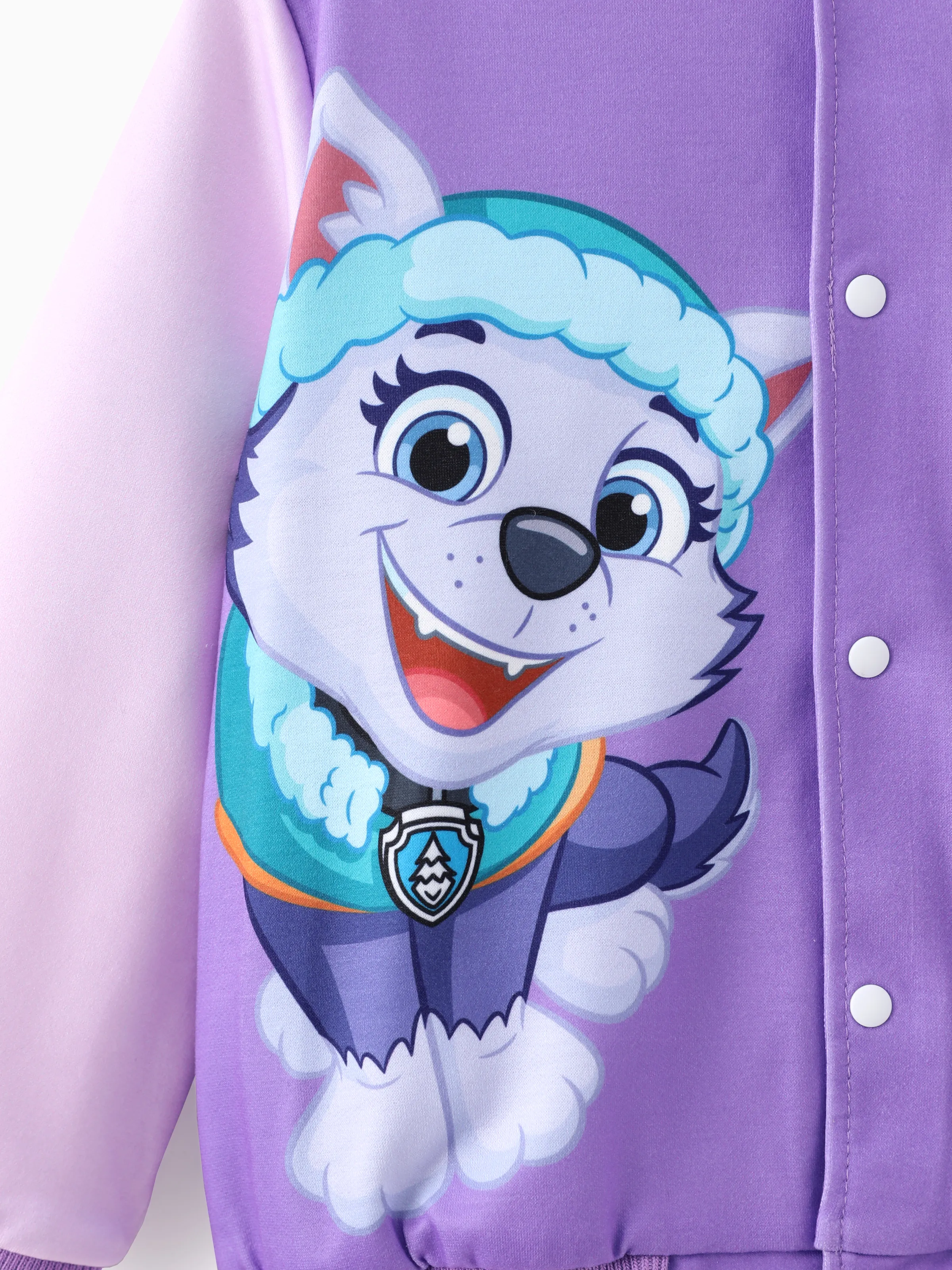 Paw Patrol Toddler Girls/Boys Character Print Bomber Jacket Purple - Image 6