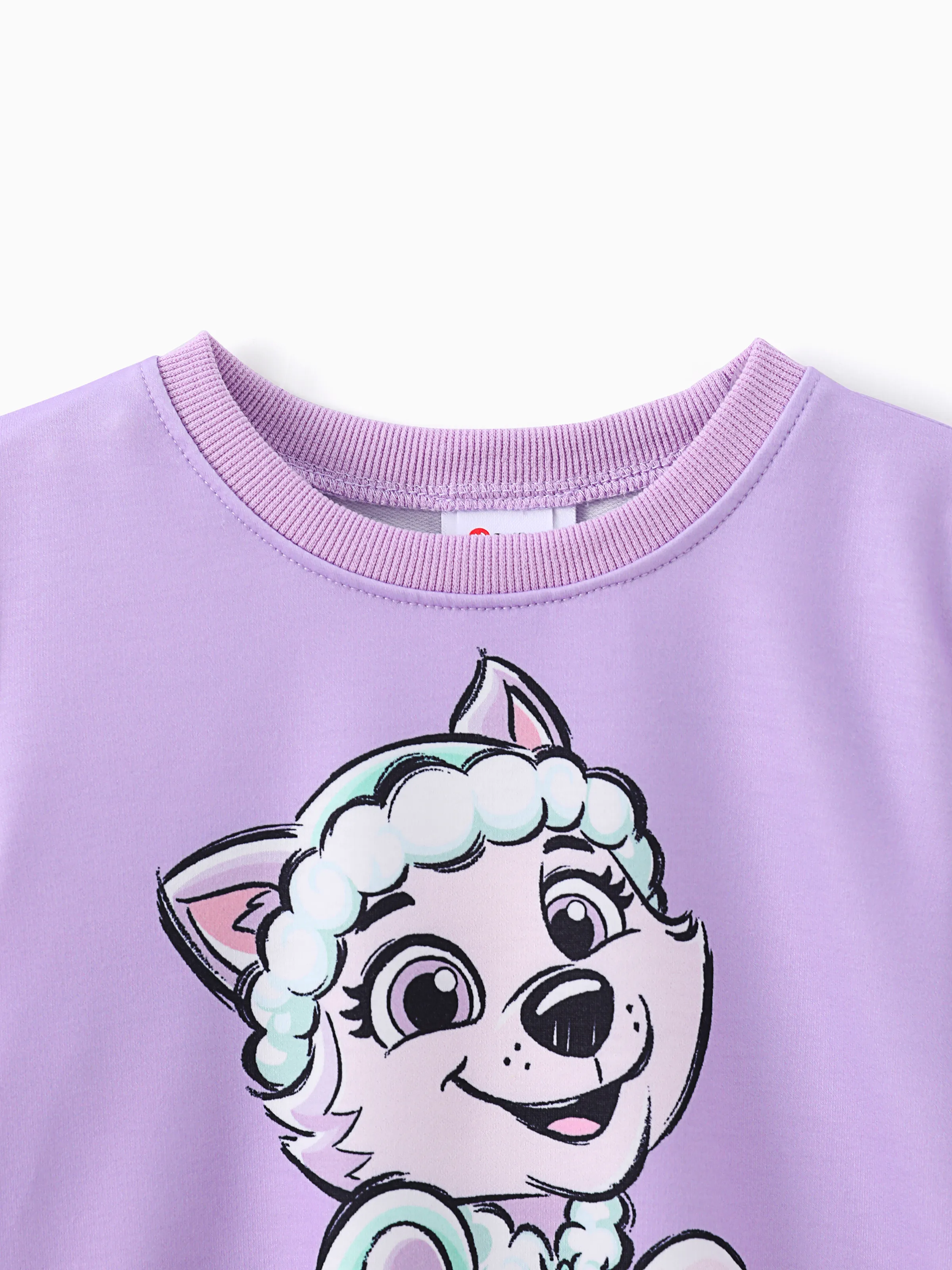 PAW Patrol Toddler Girl Everest Print Sweatshirt Light Purple - Image 3