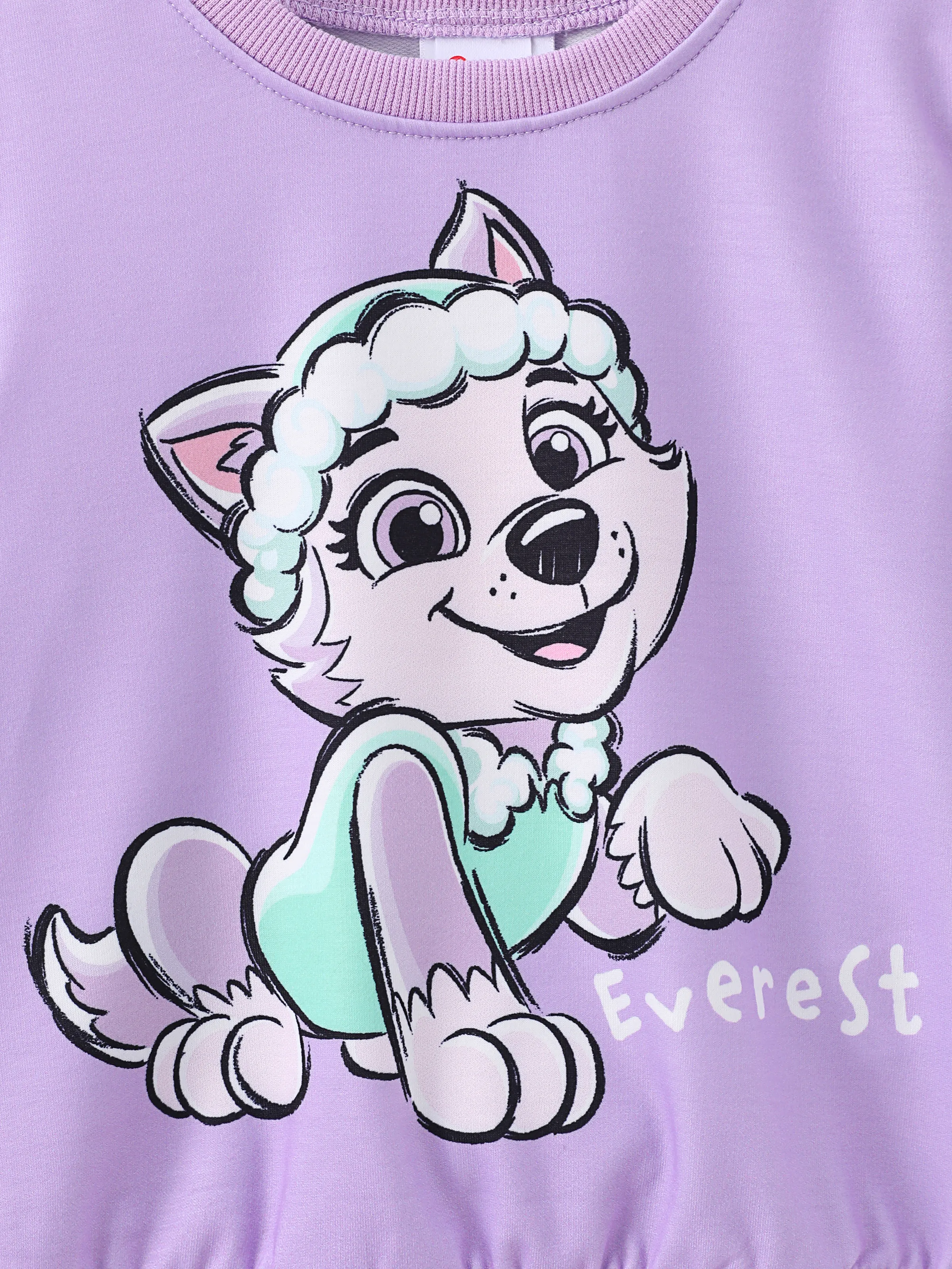 PAW Patrol Toddler Girl Everest Print Sweatshirt Light Purple - Image 5