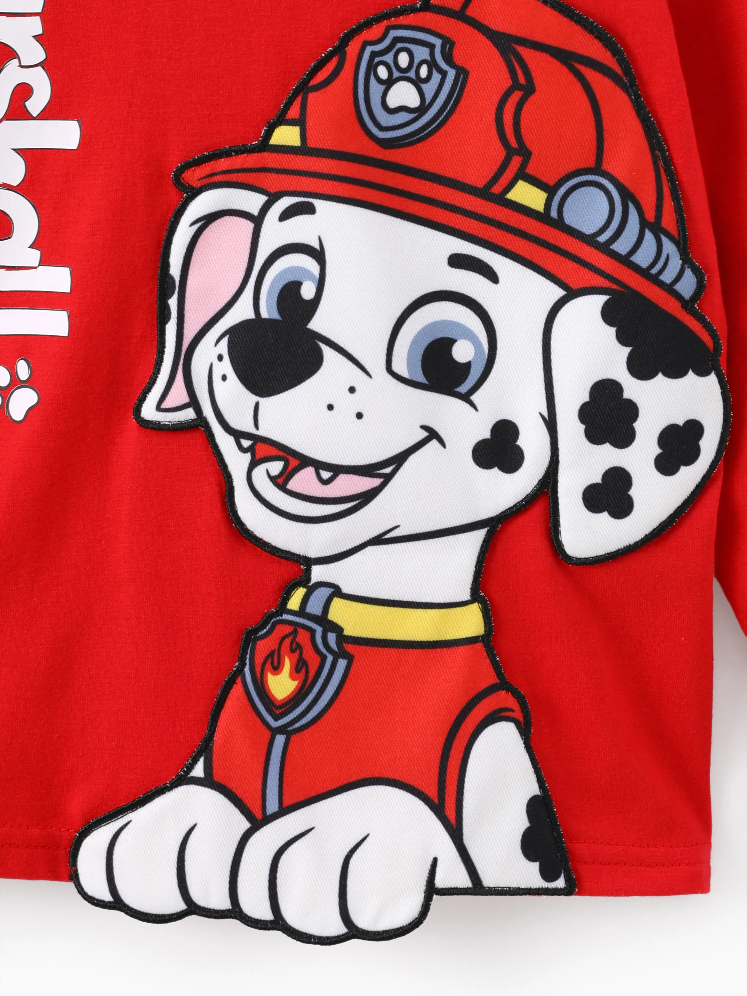 PAW Patrol Toddler Boy Marshall 3D Embroidery Print Sweatshirt Orange red - Image 5