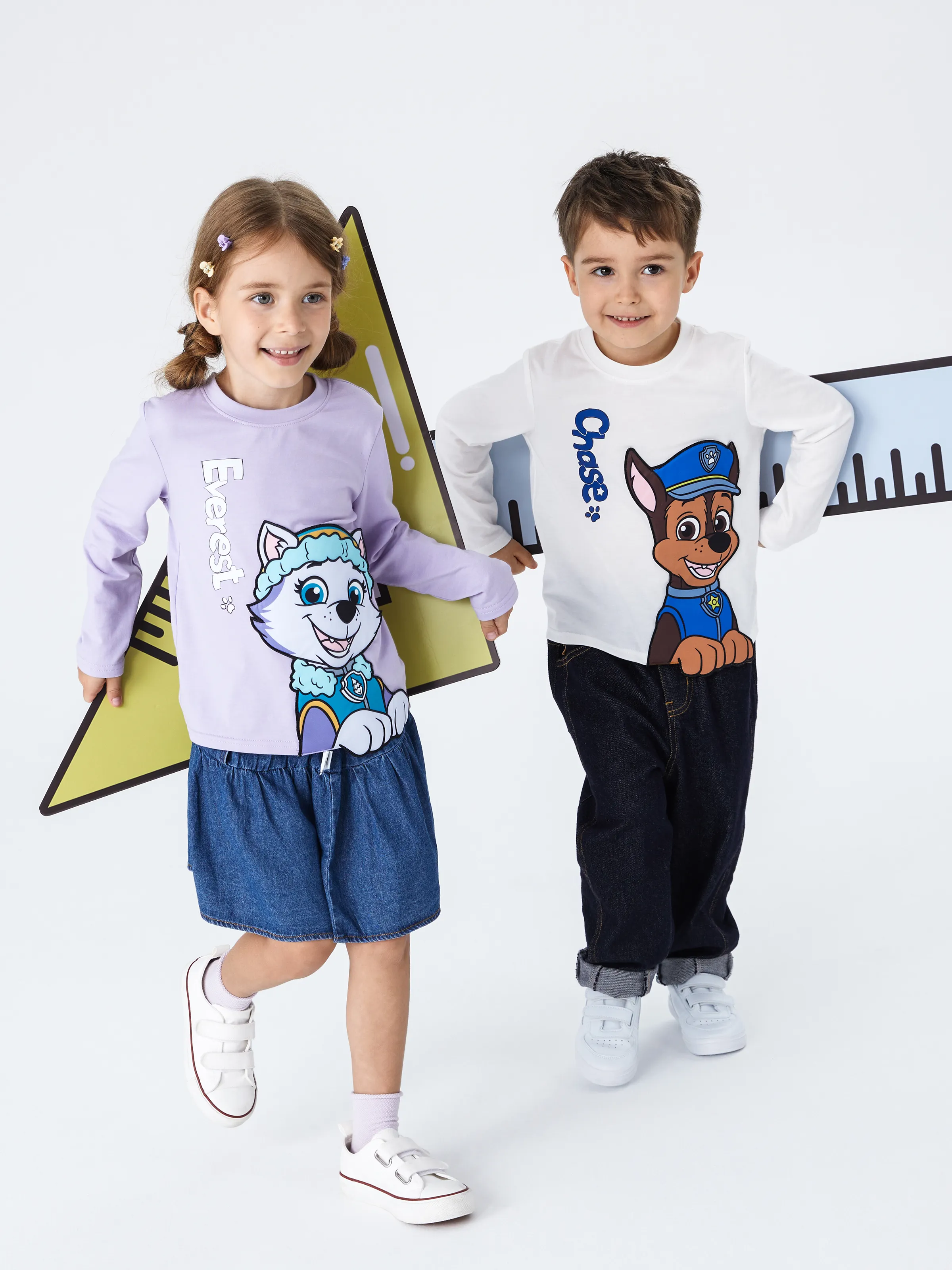 PAW Patrol Toddler Boy 1pc Chase 3D Embroidery Tee White - Image 4