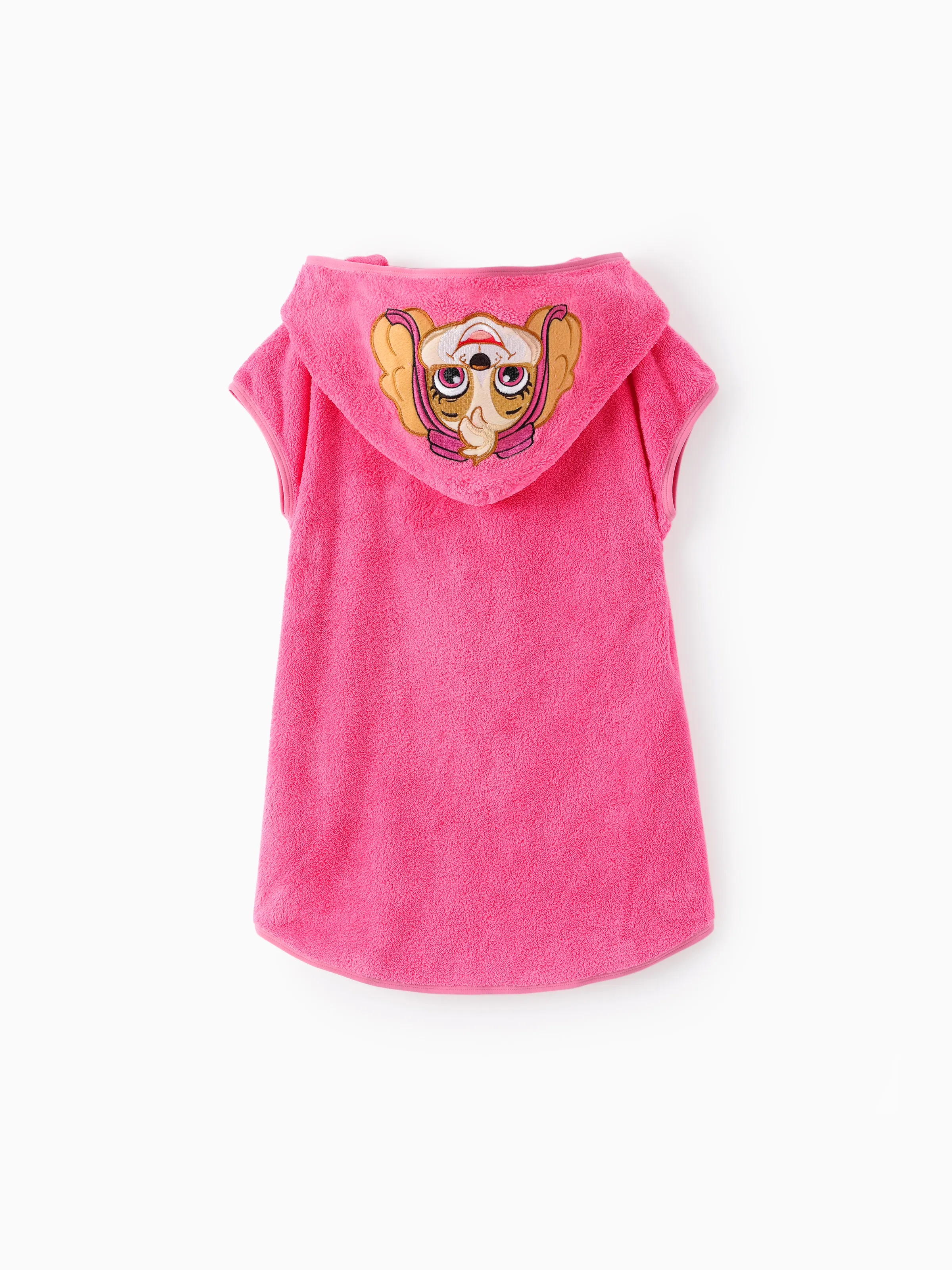 PAW Patrol Toddler/Kid Girl Skye Hooded Terry Cloth Swim Cover-up Hot Pink - Image 3