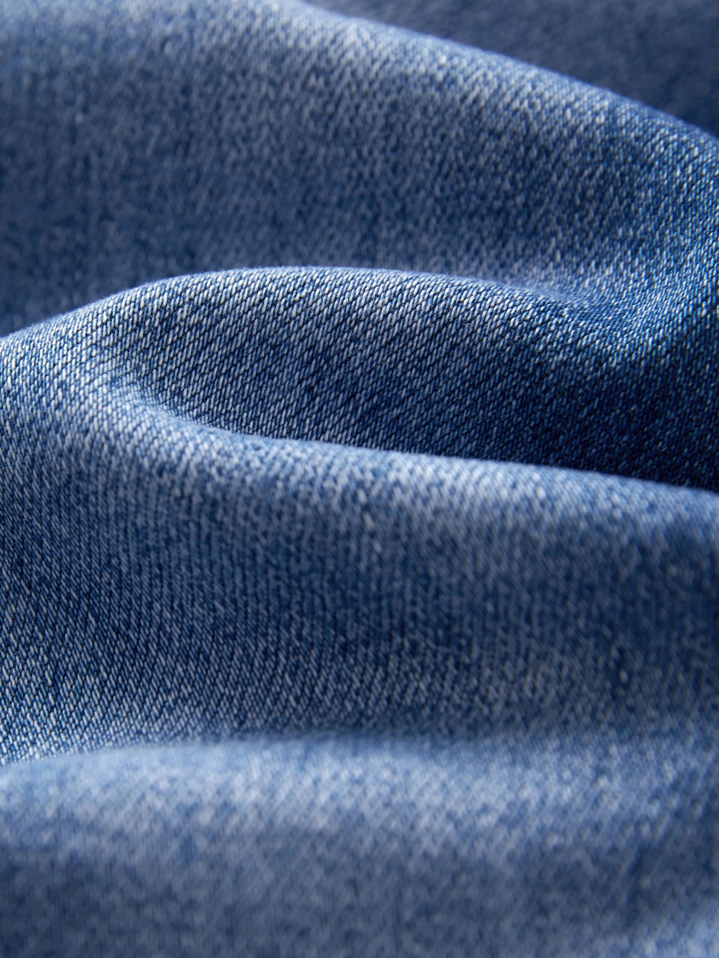 Solid Color Elastic Waist Soft Stretchy Comfortable Casual Jeans Cotton Bottoms with Pockets Blue - Image 16