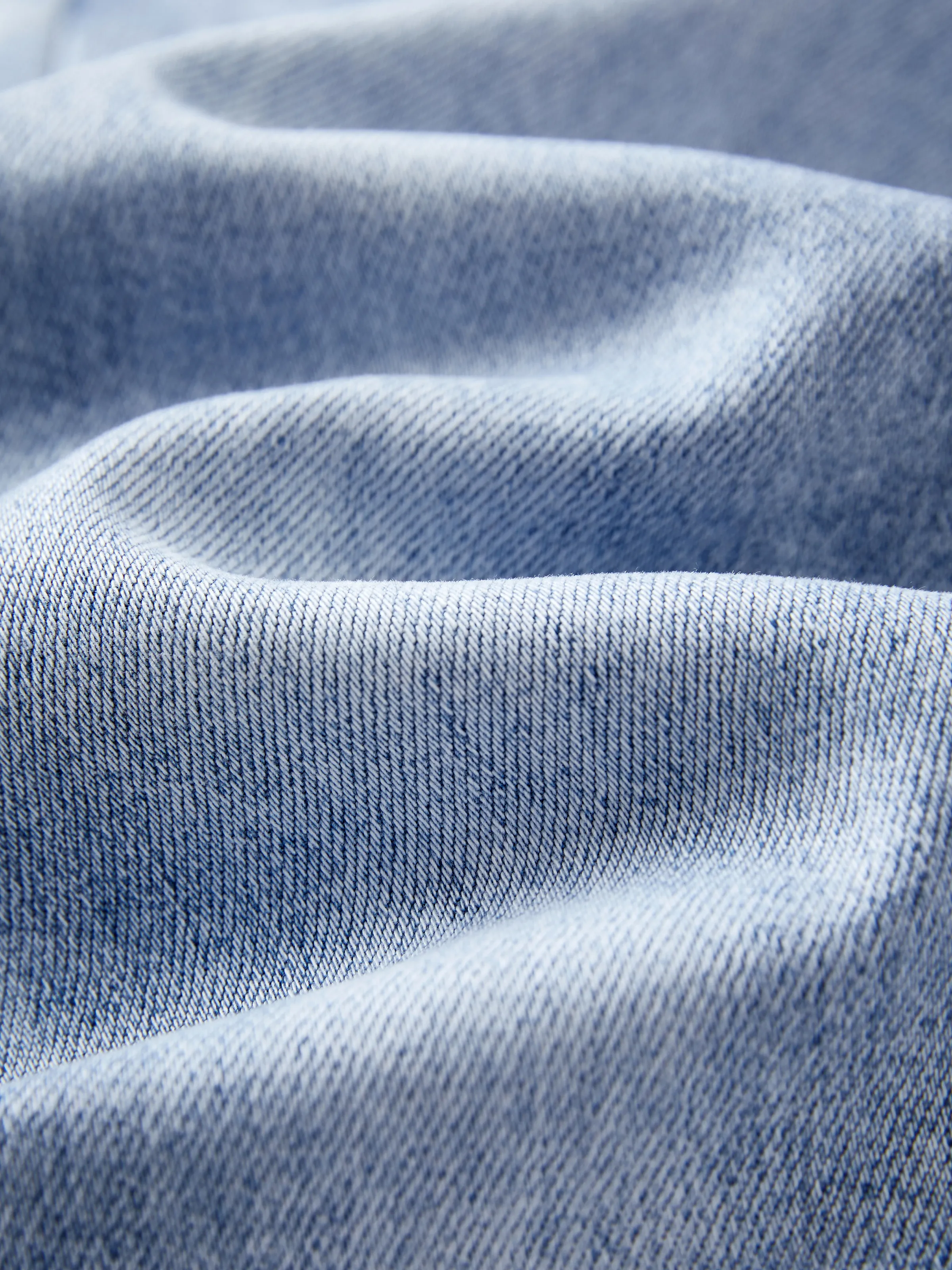 Solid Color Elastic Waist Soft Stretchy Comfortable Casual Jeans Cotton Bottoms with Pockets Light Blue - Image 18
