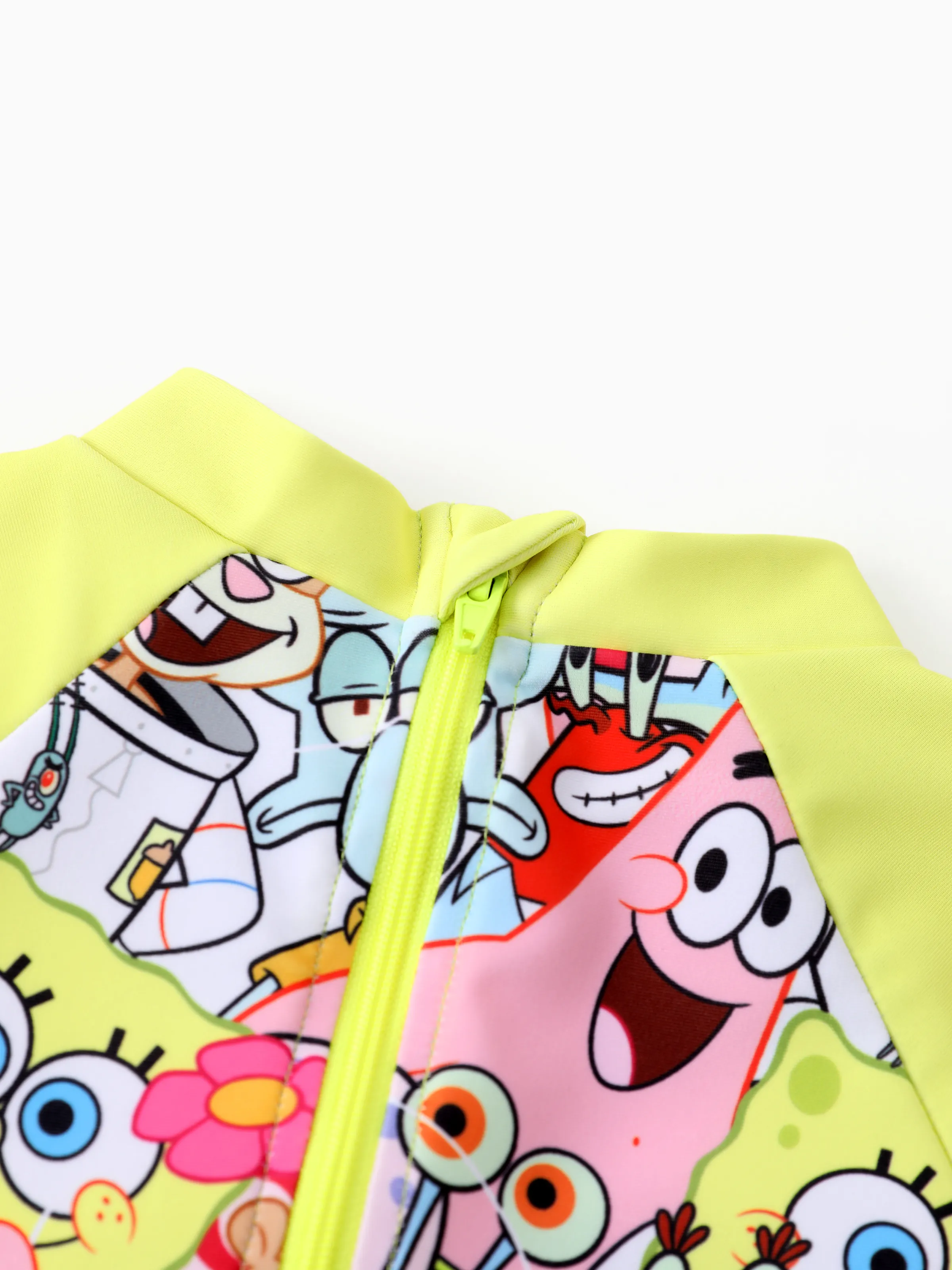 SpongeBob SquarePants Baby/Toddler Girl UPF50+ Colorblock Allover Print Swimsuit  Multi-color - Image 6