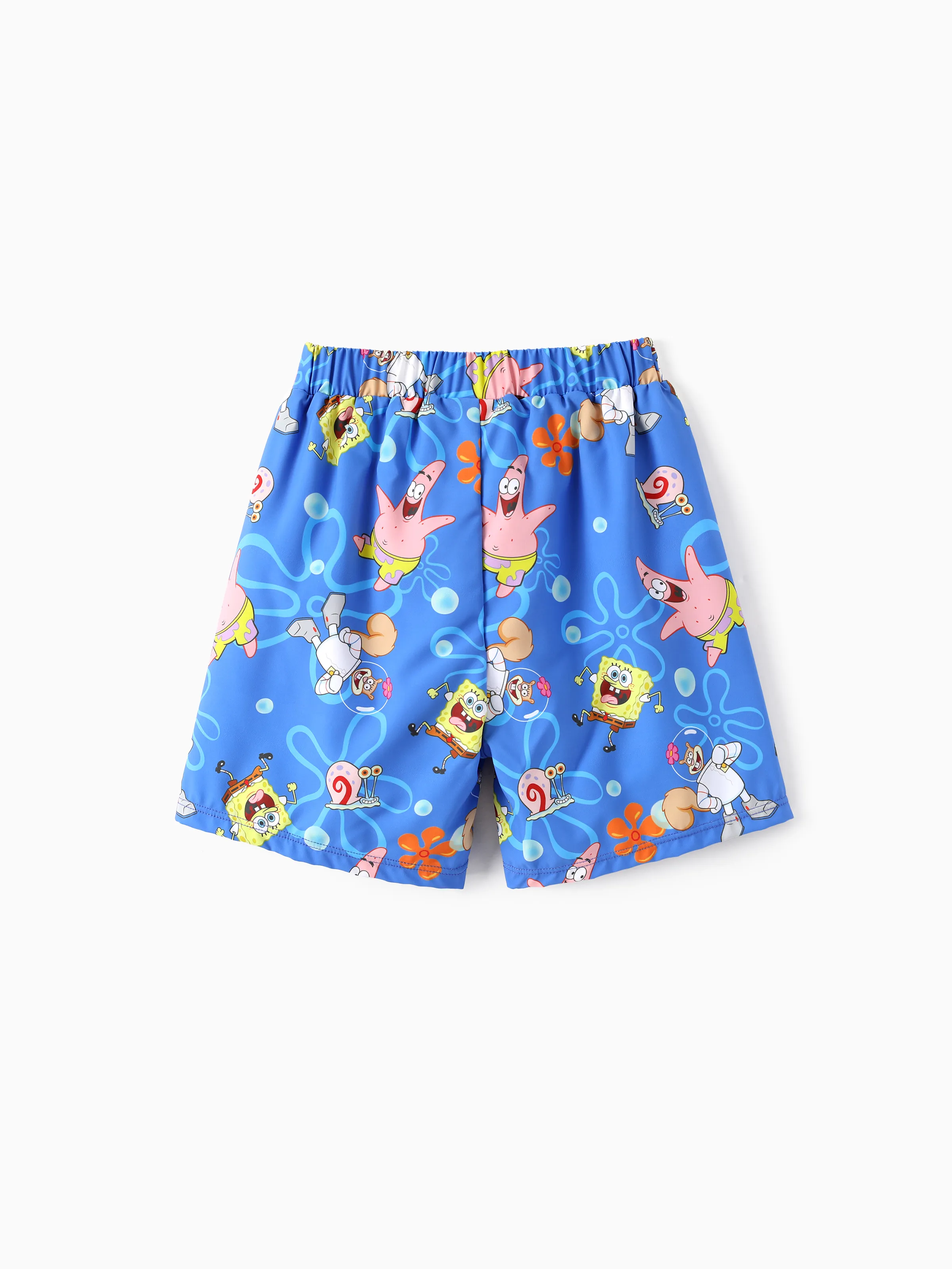 SpongeBob SquarePants Toddler/Kid Boy 2pcs UPF50+ Sea Life Print Tops and Trunks Swimsuit  Blue - Image 5