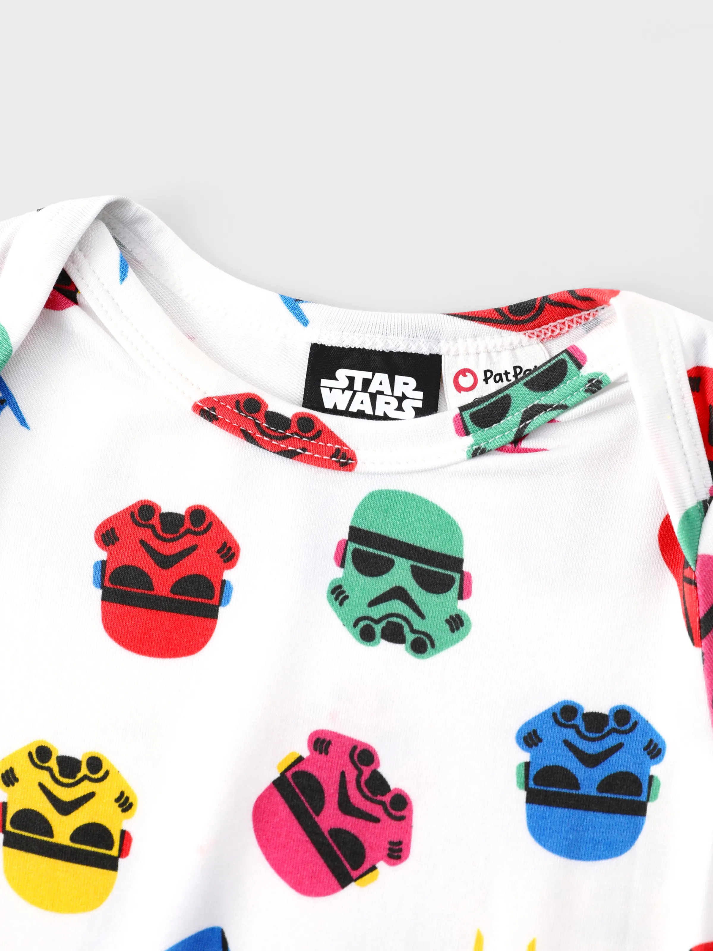 Star Wars Baby Boy 3pcs Childlike Round Neckline Longsleeves Rompers Multi-color - Image 20