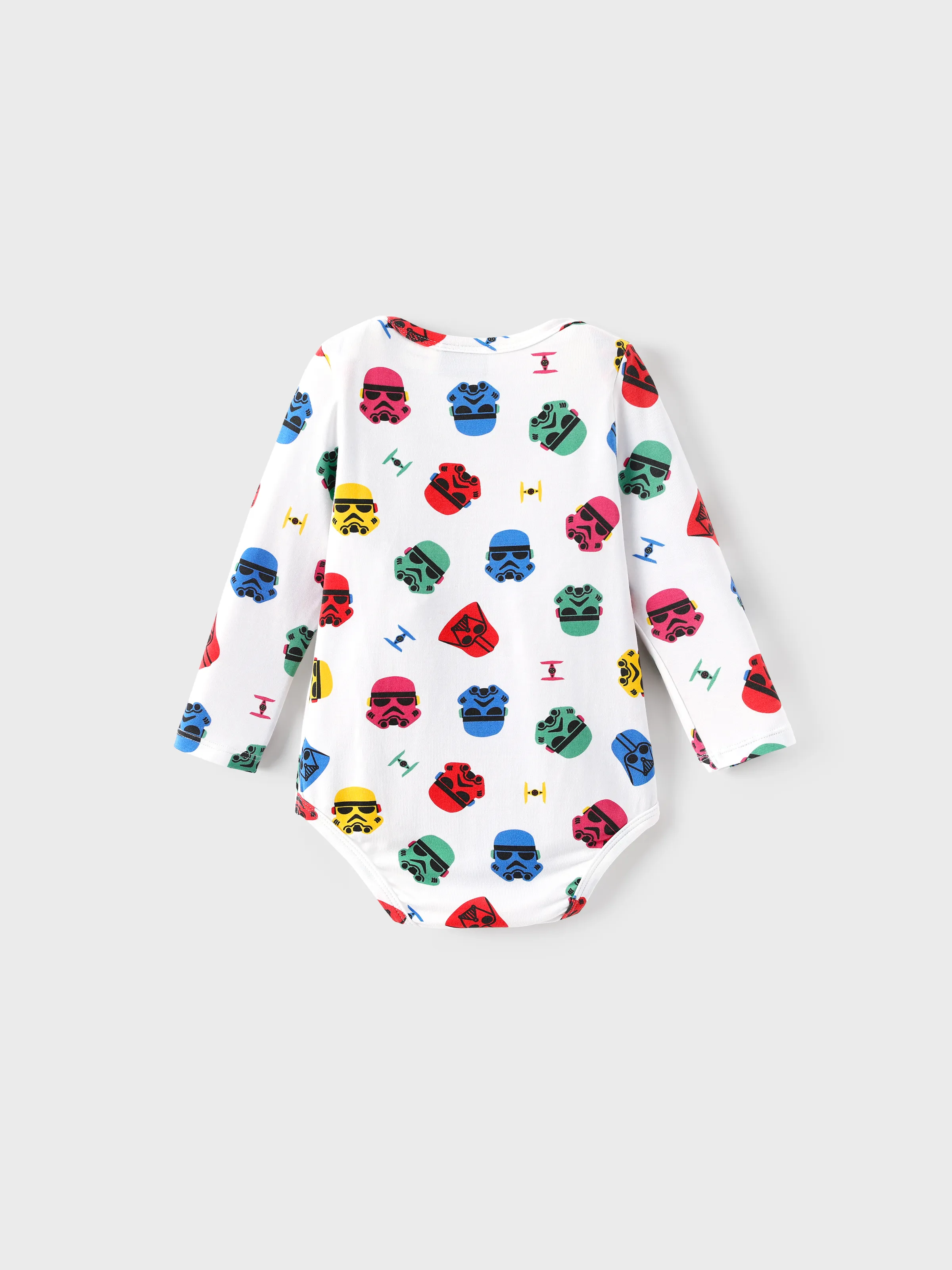 Star Wars Baby Boy 3pcs Childlike Round Neckline Longsleeves Rompers Multi-color - Image 9