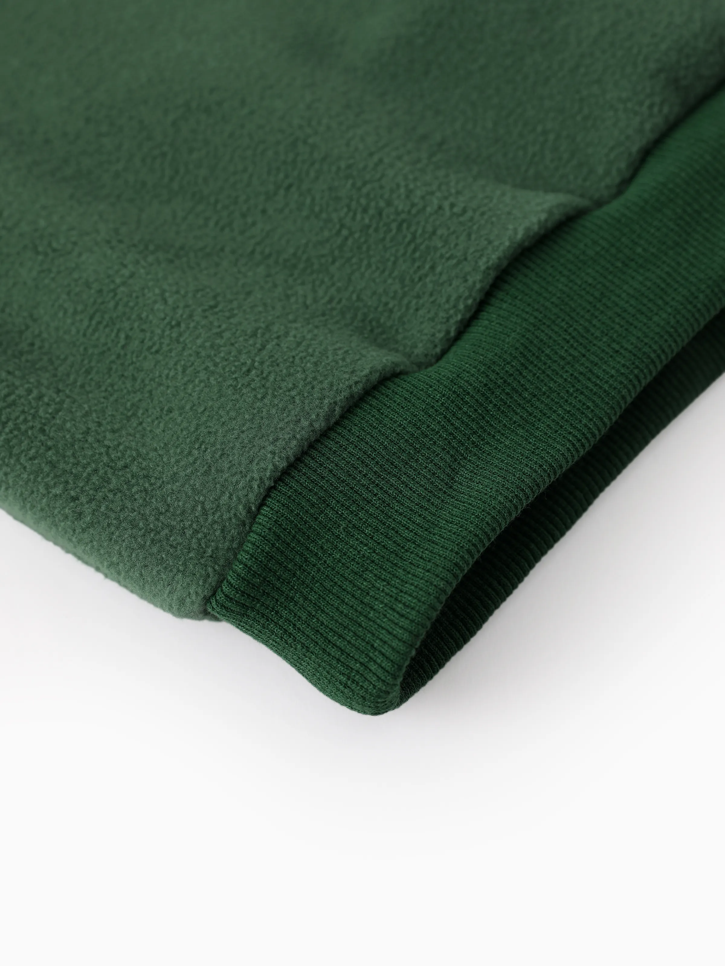 Star Wars Toddler Boy Grogu Polar fleece Diagonal-Pocket Hooded Sweatshirt Dark Green - Image 8