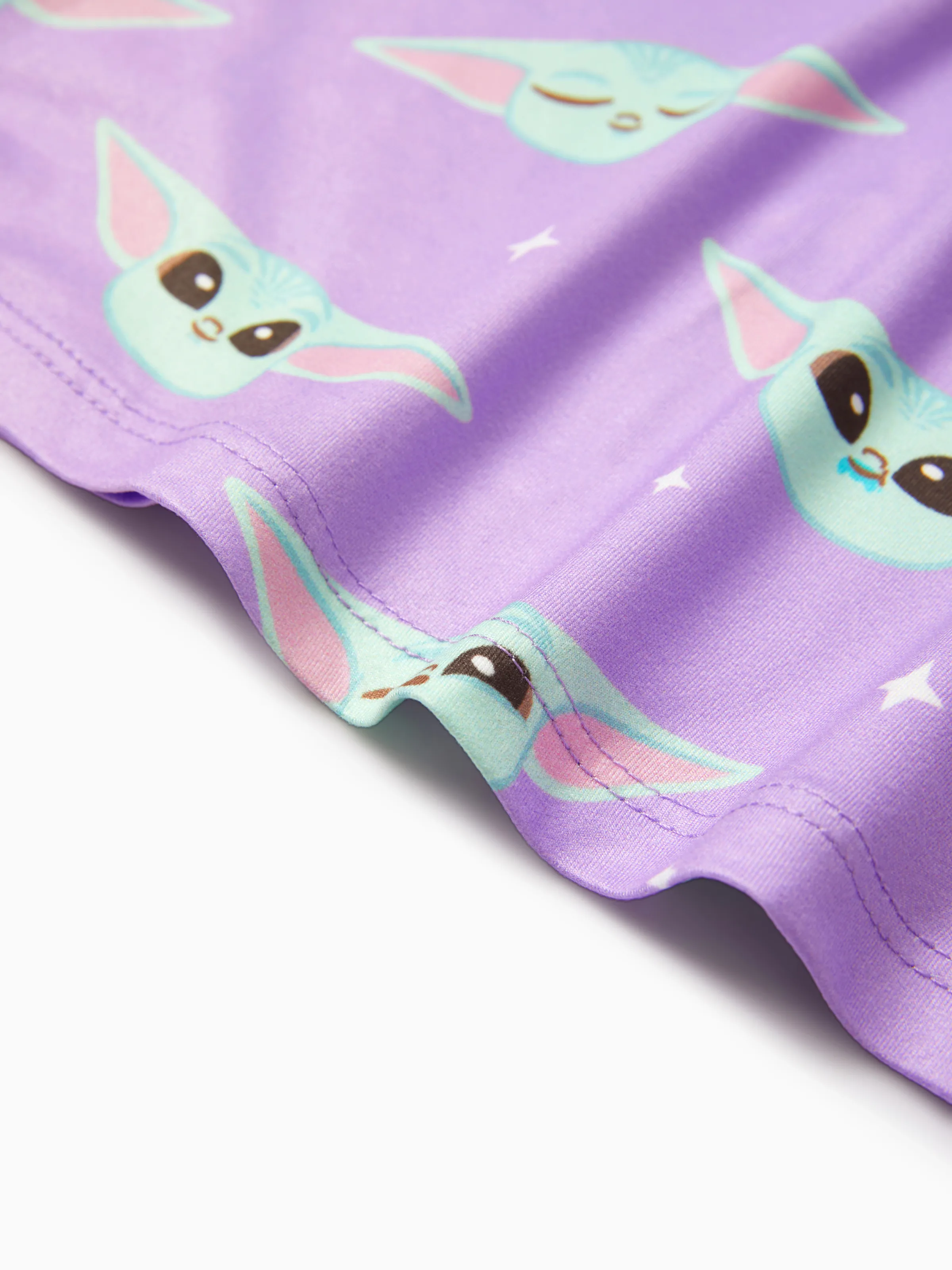 Star Wars Toddler/Kid Girl Grogu Allover Print Sleeveless Dress Purple - Image 5
