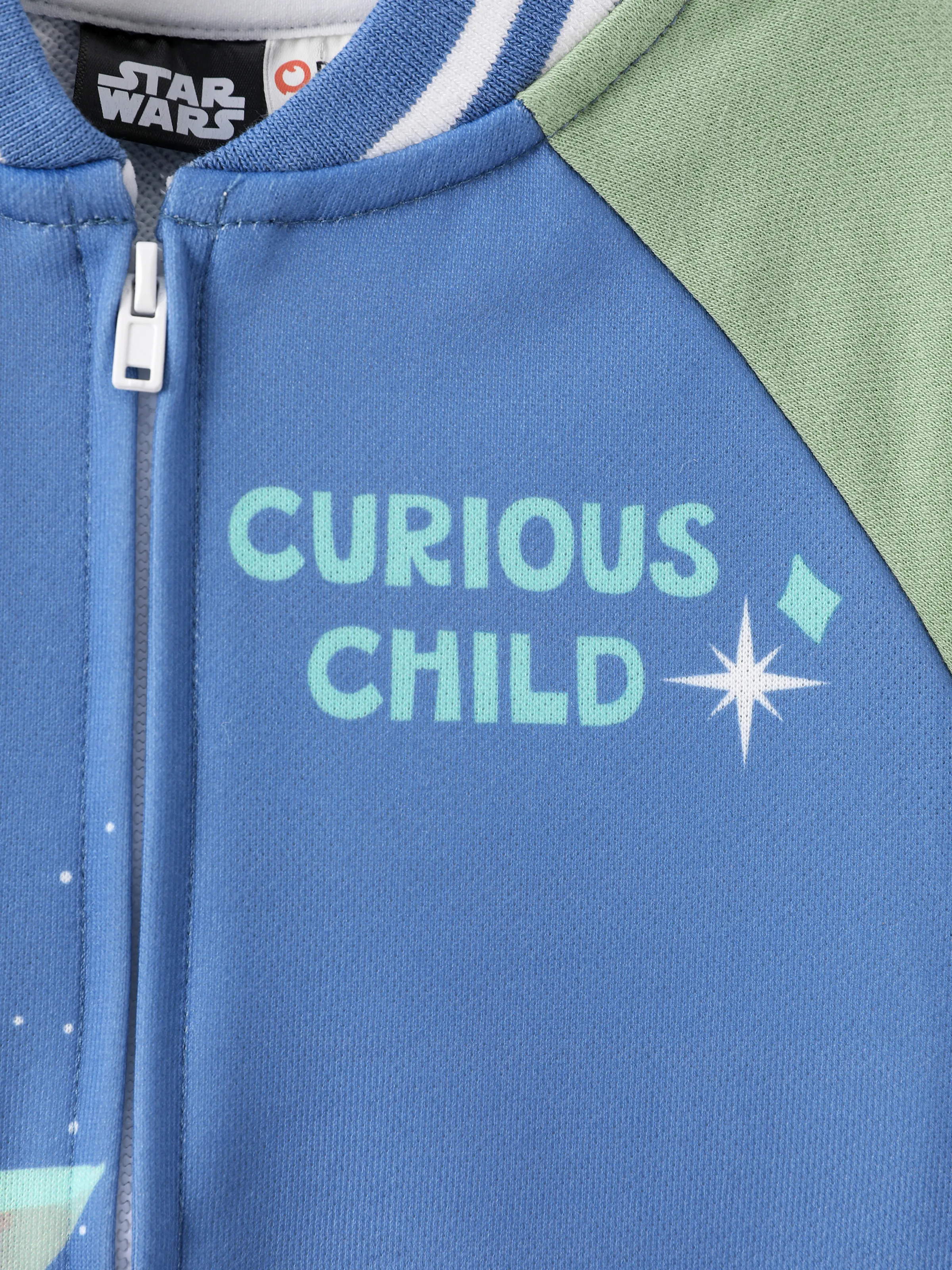Star Wars Toddler/Kids Boy Darth Vader Childlike Character Graphic Colorblock Bomber Jacket Blue - Image 5