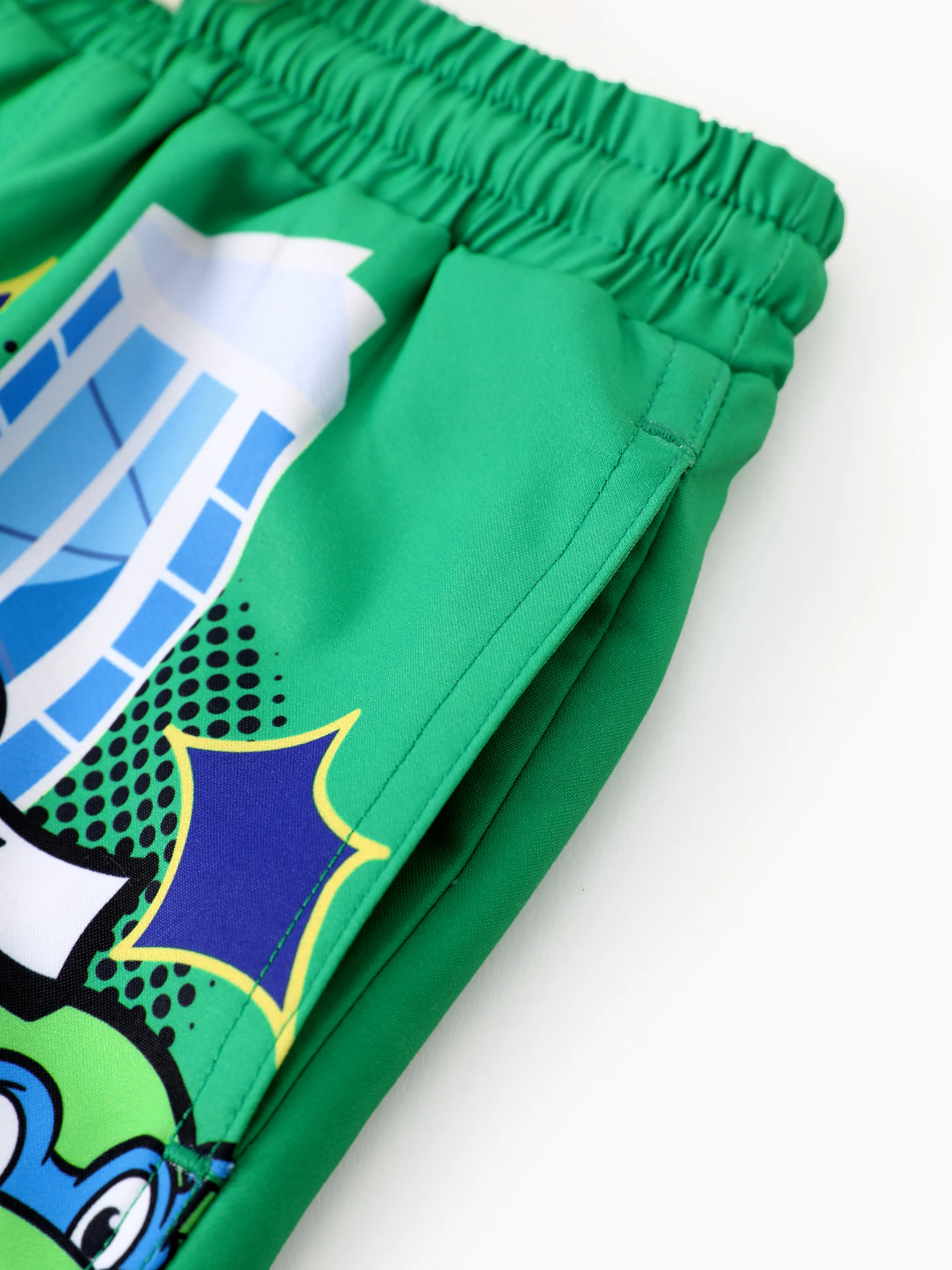 Teenage Mutant Ninja Turtle Toddler/Kid Boy Character Print Sunproof UPF50+ Swimming Trunks Green - Image 5