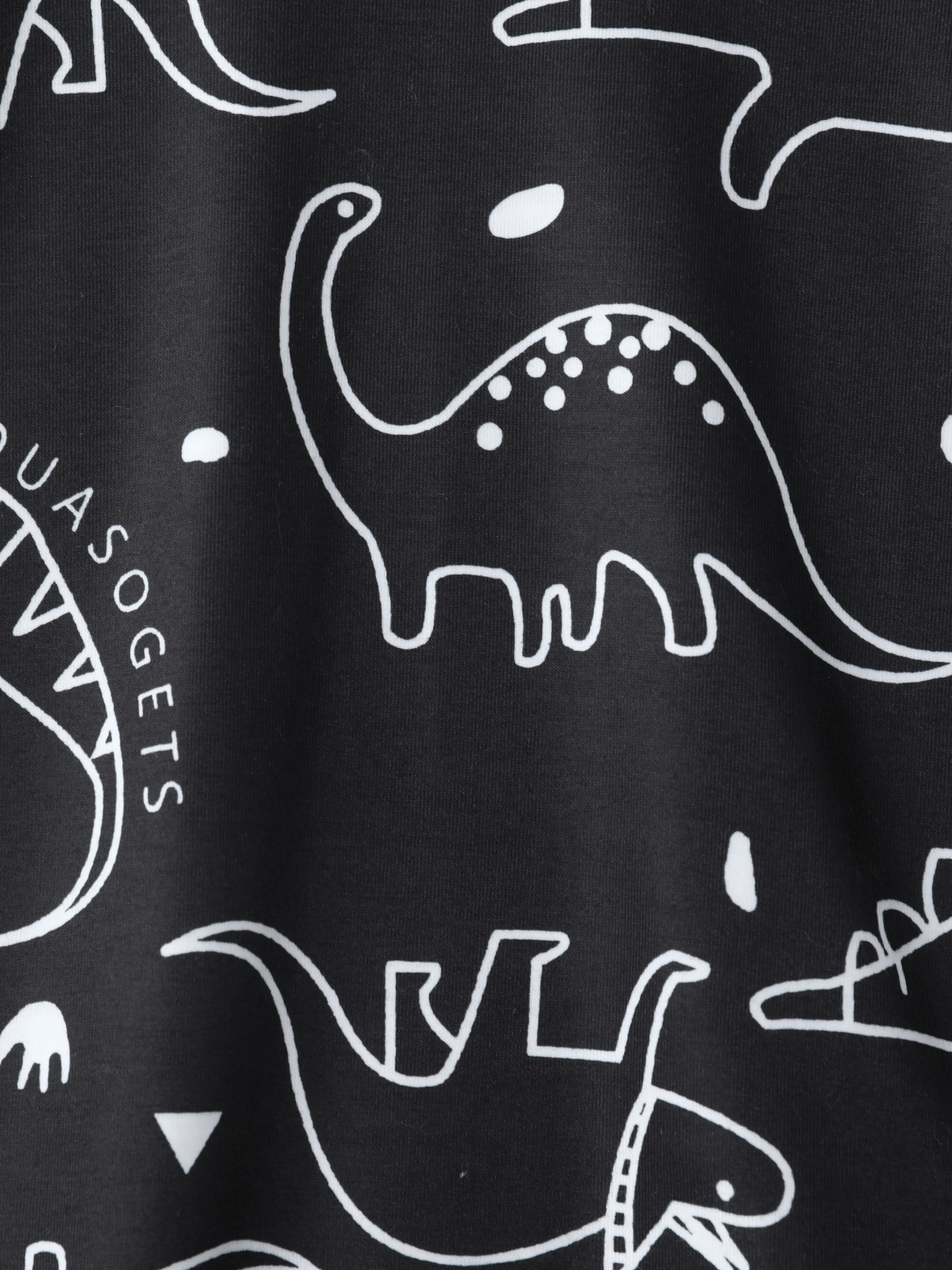 Toddler Boy Animal Dinosaur Print Short-sleeve Tee Black - Image 6