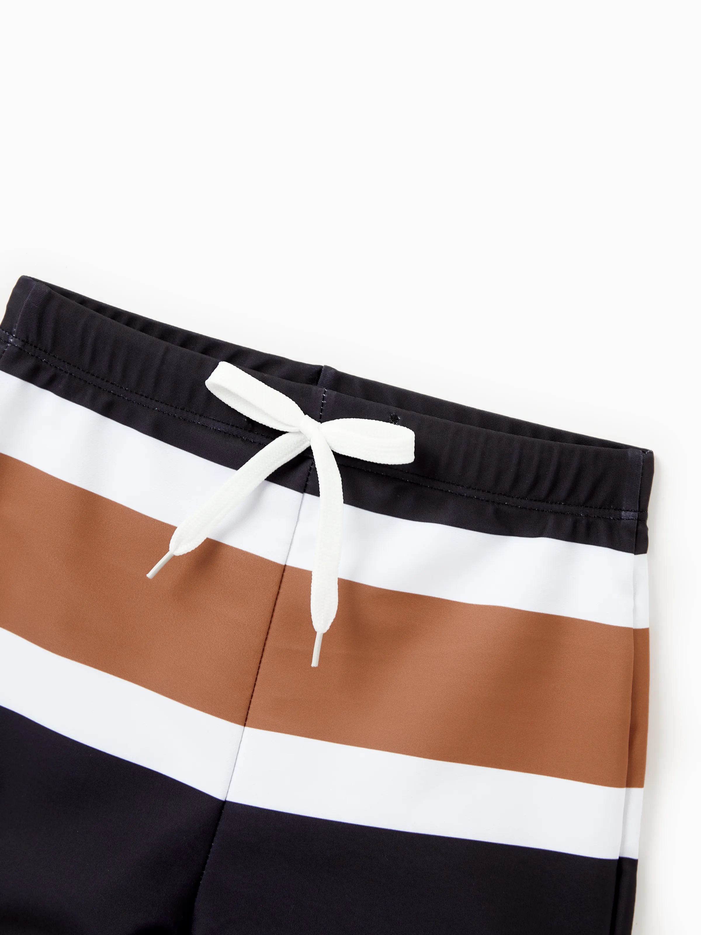 Toddler Boy Color Block Swim Trunks Set Color block - Image 4