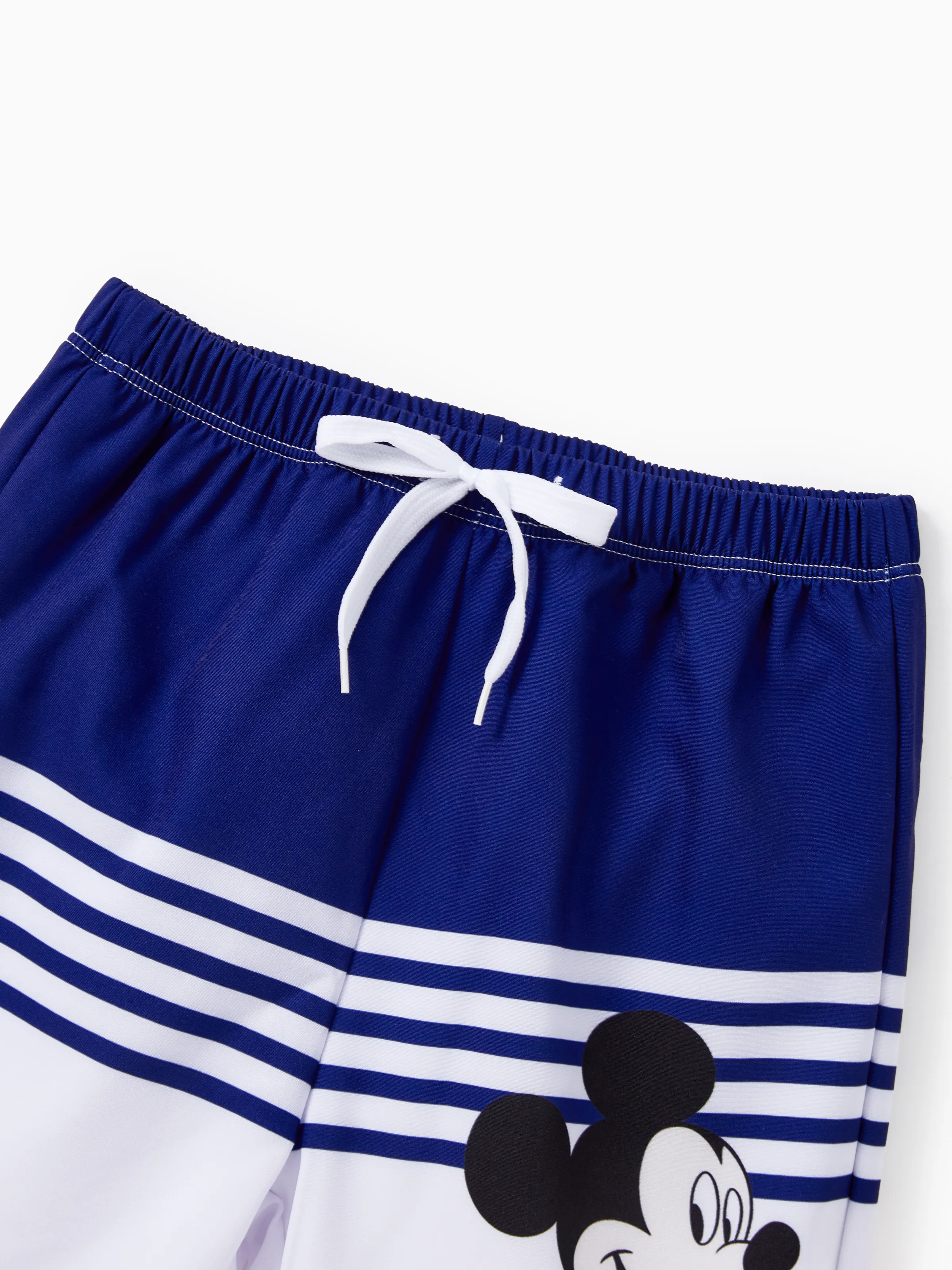 Toddler Boy Disney Mickey and Friends Sibling Set Boys/Girls Character Stripped Swimsuit Dark Blue - Image 4