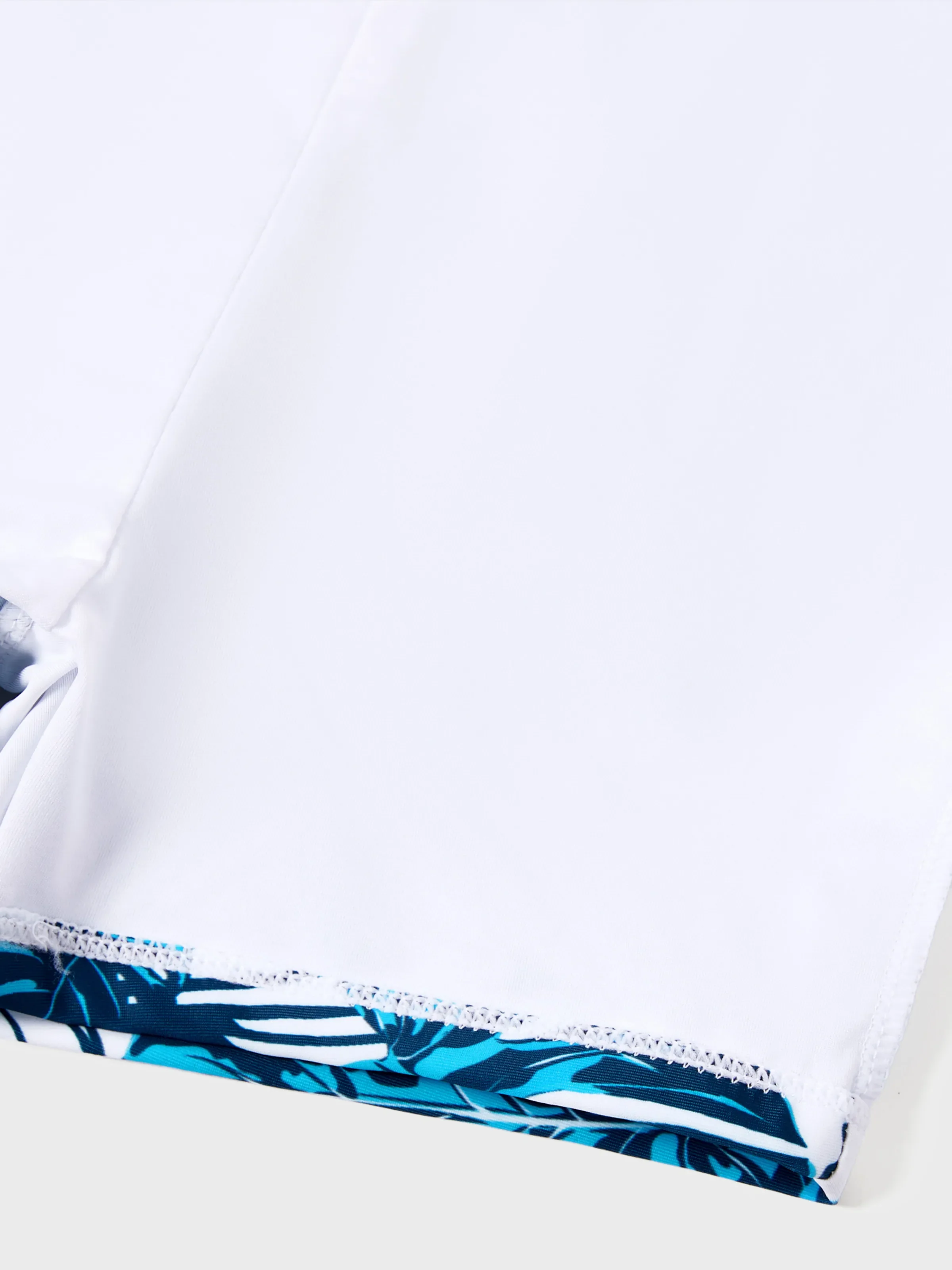 Toddler Boy Drawstring Swim Trunks BLUEWHITE - Image 5