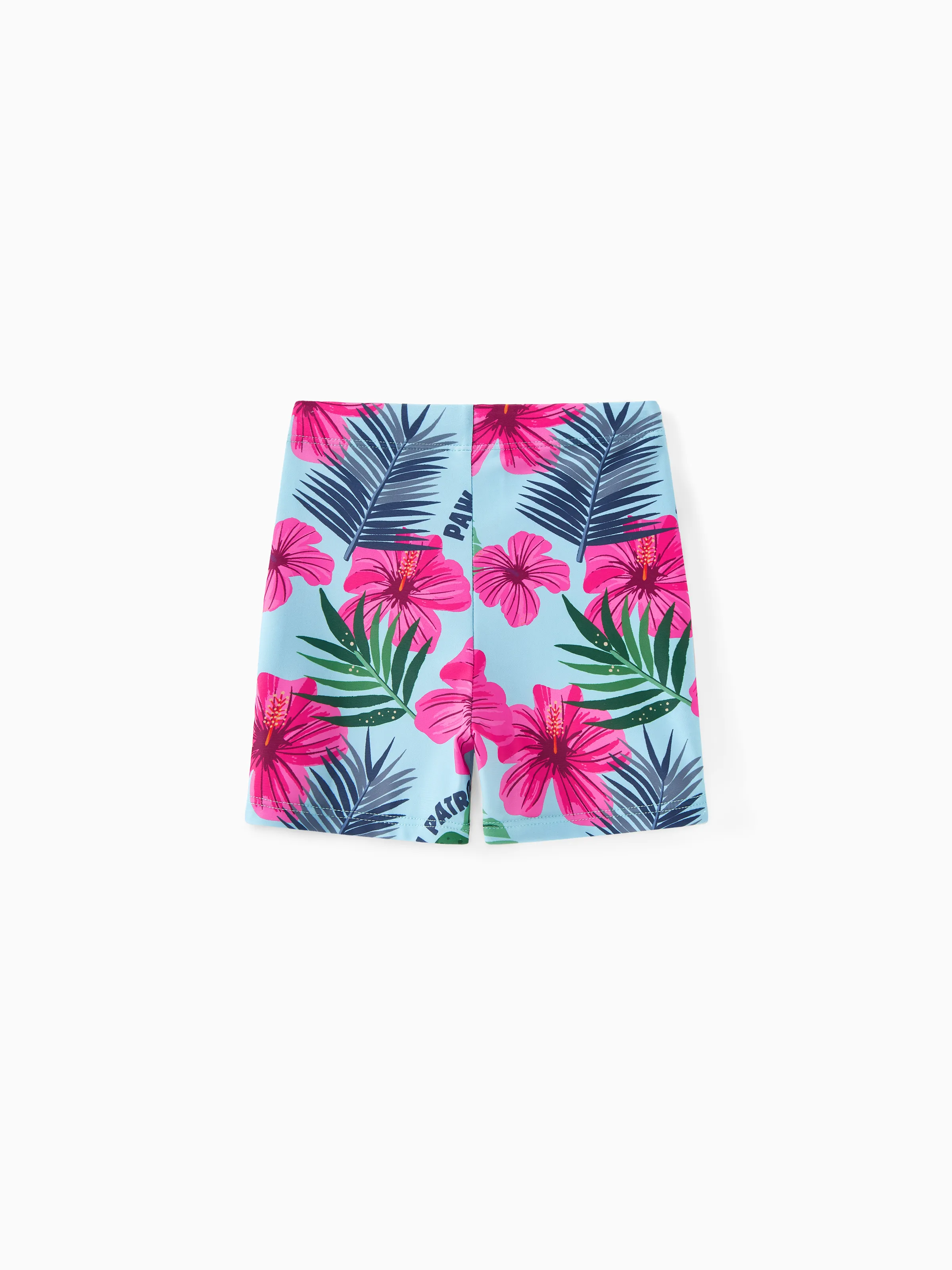Toddler Boy PAW Patrol Large Flower All-over Print Swim Trunks Roseo - Image 3