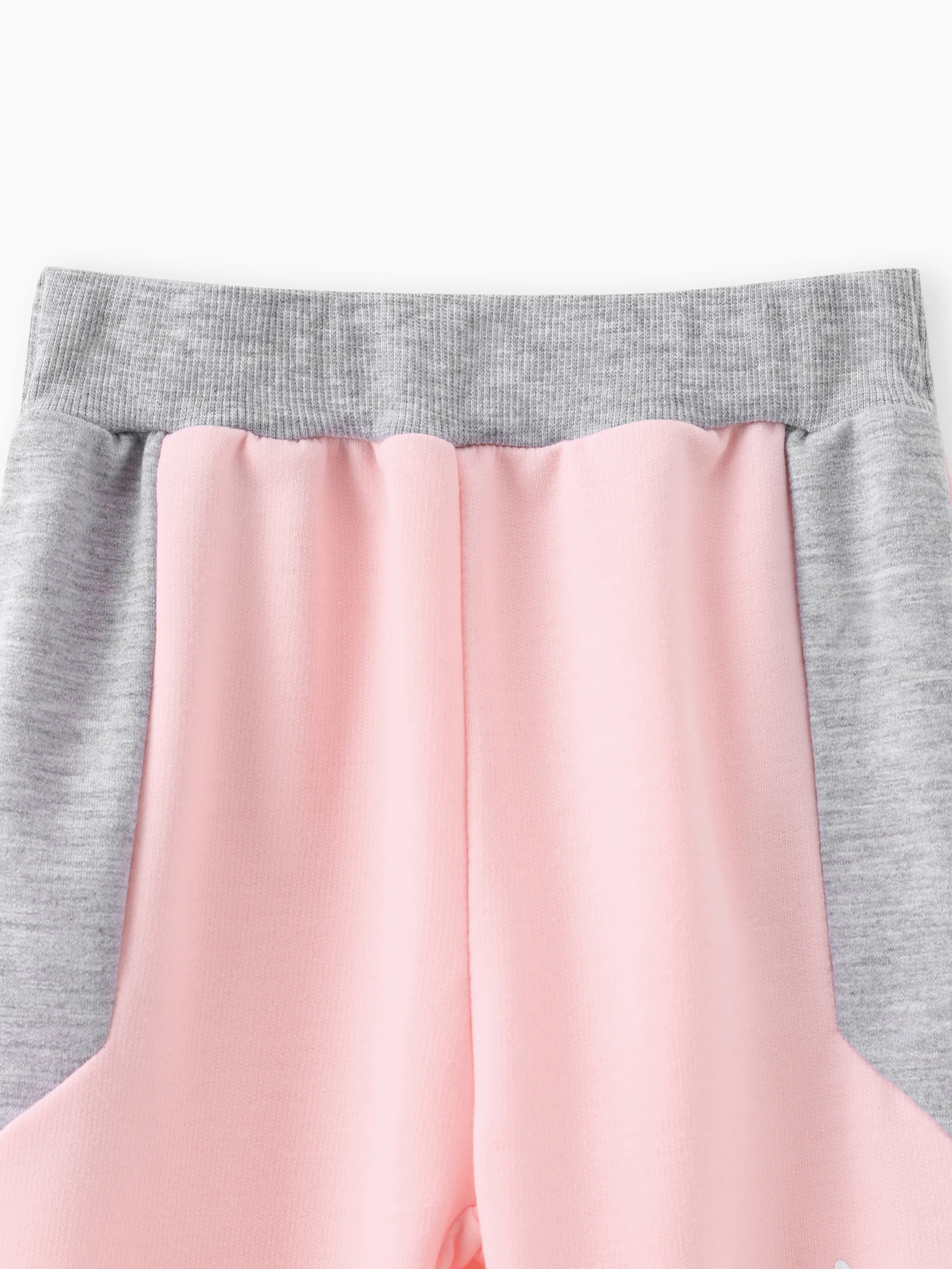 Toddler Girl 2pcs Colorblock Sweatshirt and Pants Set MultiColour - Image 4
