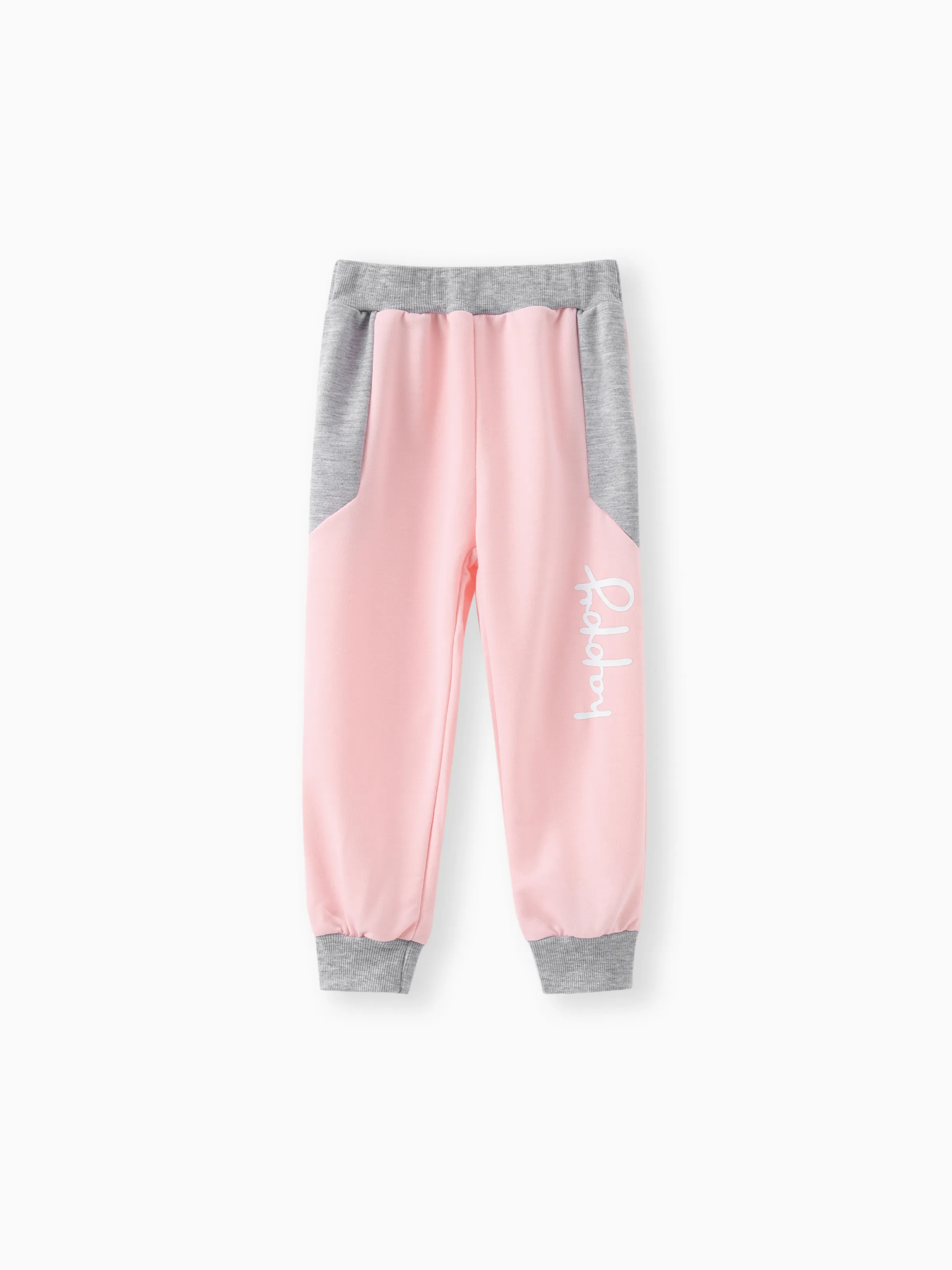 Toddler Girl 2pcs Colorblock Sweatshirt and Pants Set MultiColour - Image 6