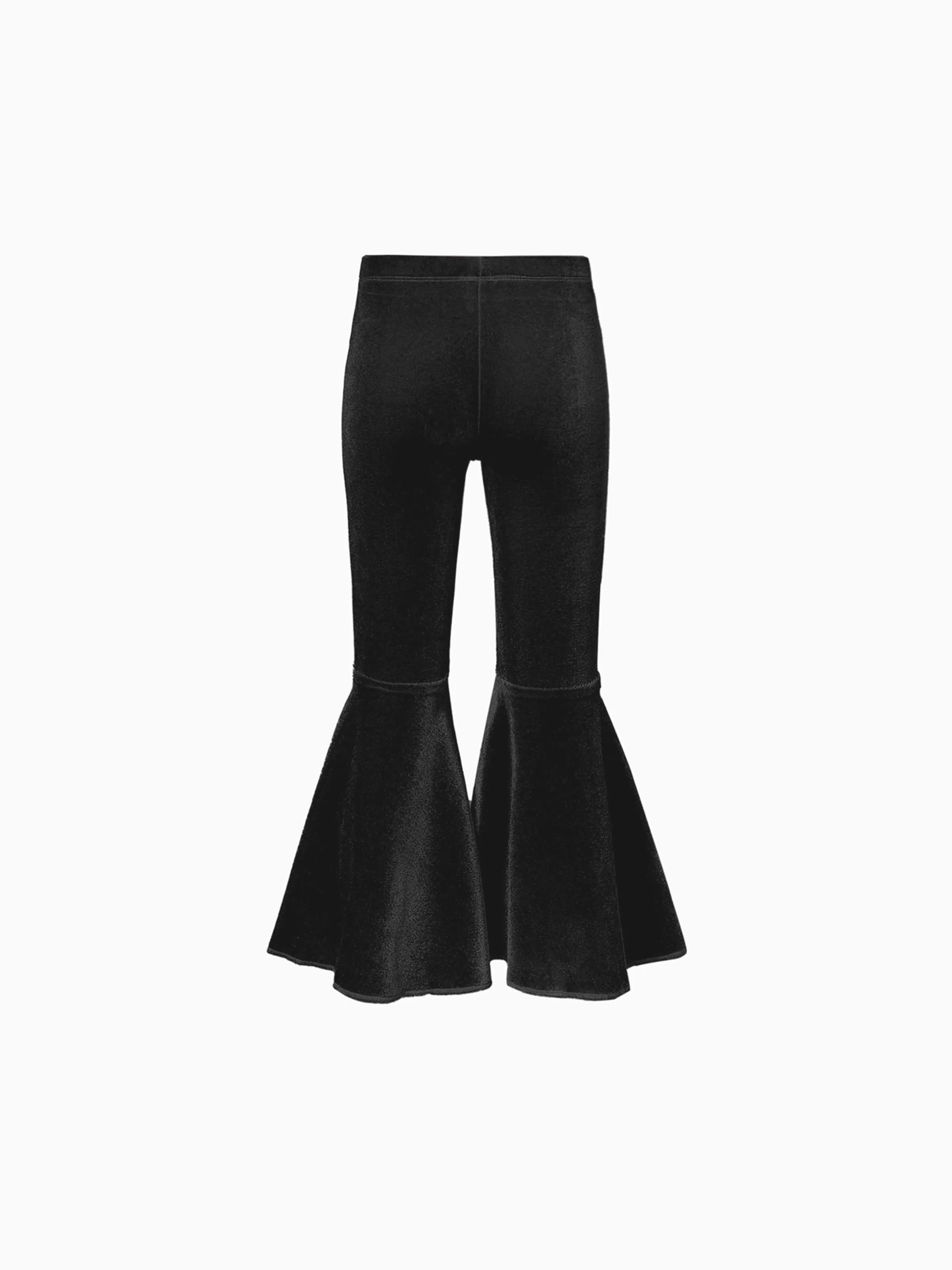 Toddler Girl Avant-garde Horn Edge Sweatpants Black - Image 2