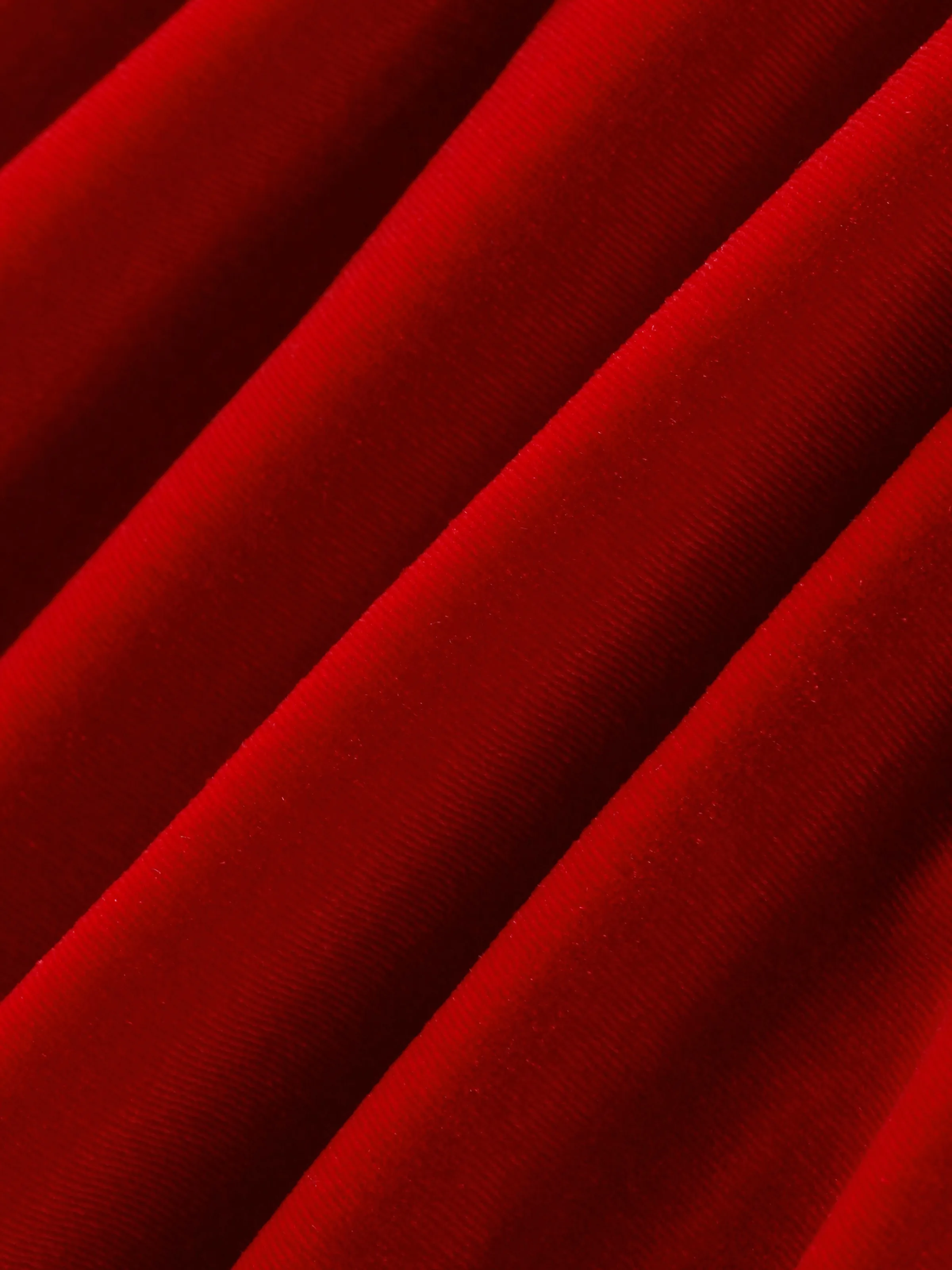 Toddler Girl Solid Color Christmas Sweet Ruffle Dress Red - Image 3