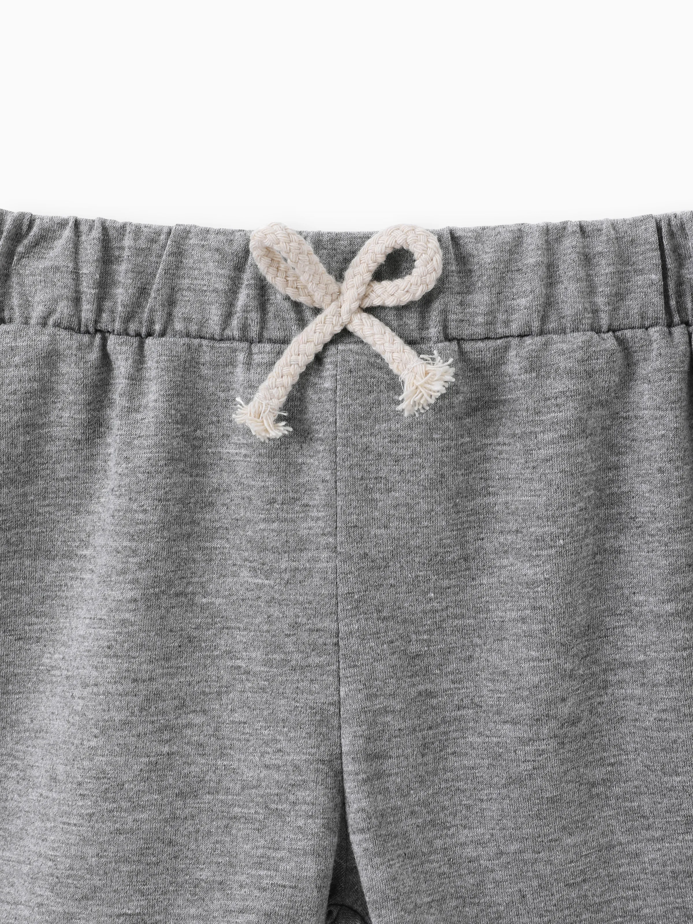 Toddler Girl/Boy Basic Solid Shorts Grey - Image 2