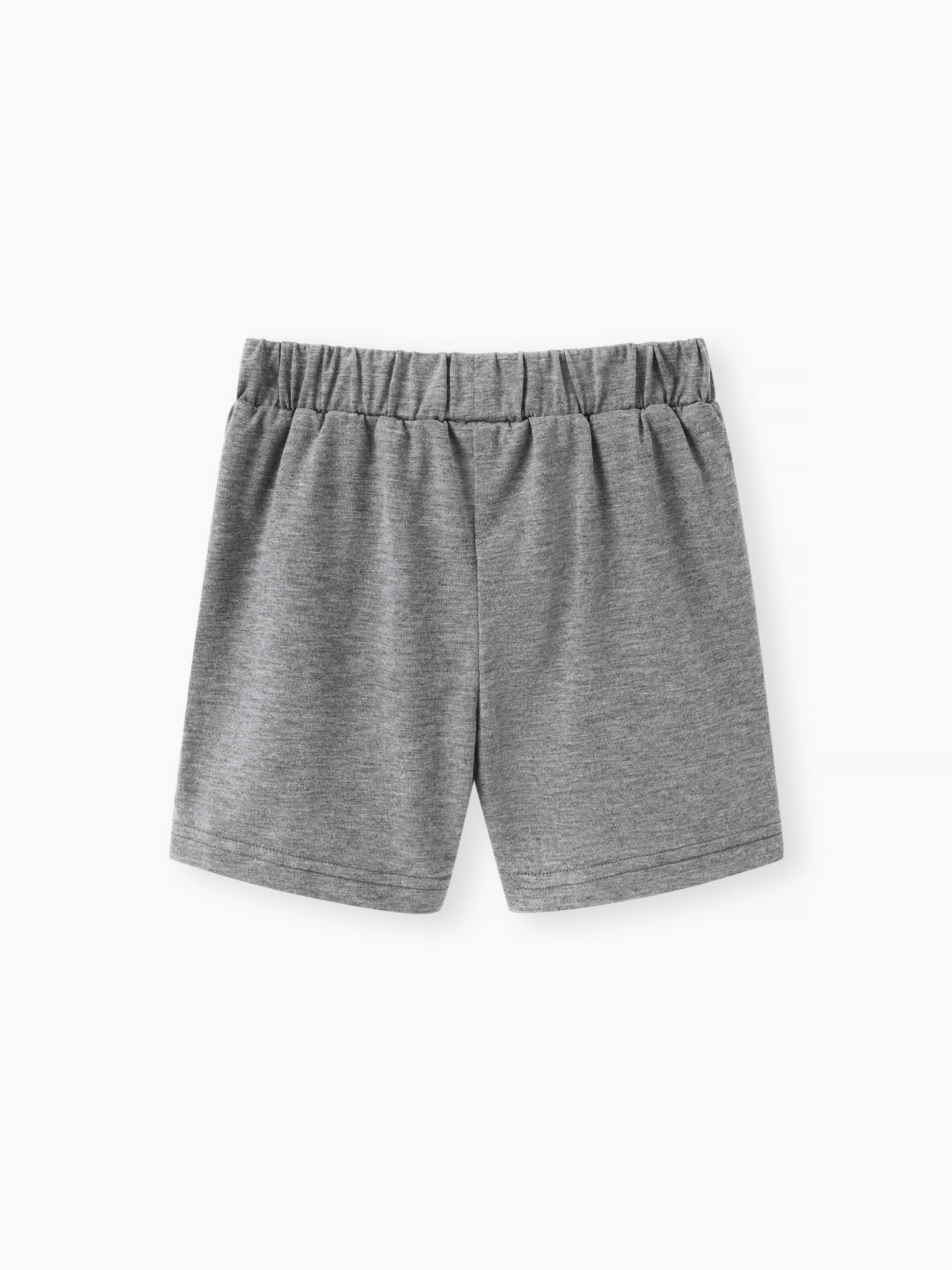 Toddler Girl/Boy Basic Solid Shorts Grey - Image 4