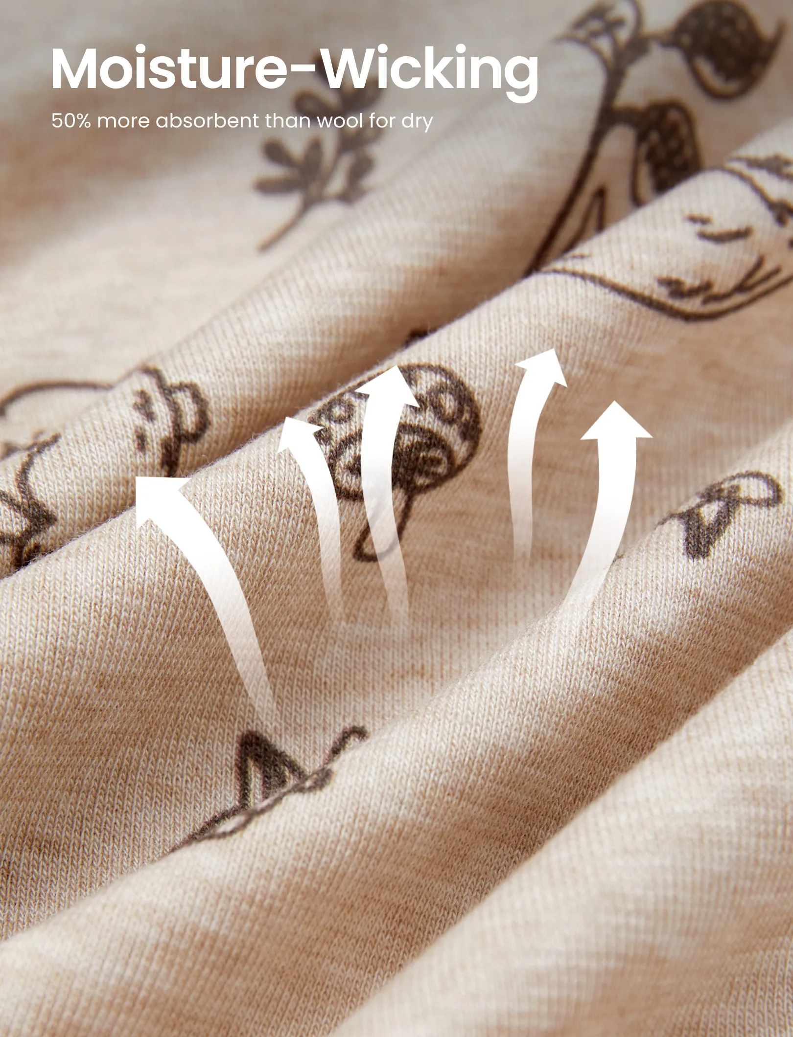 Toddler / Kids 2-piece Pajamas With Animal Print ( Snug-Fitting ) Apricot - Image 5