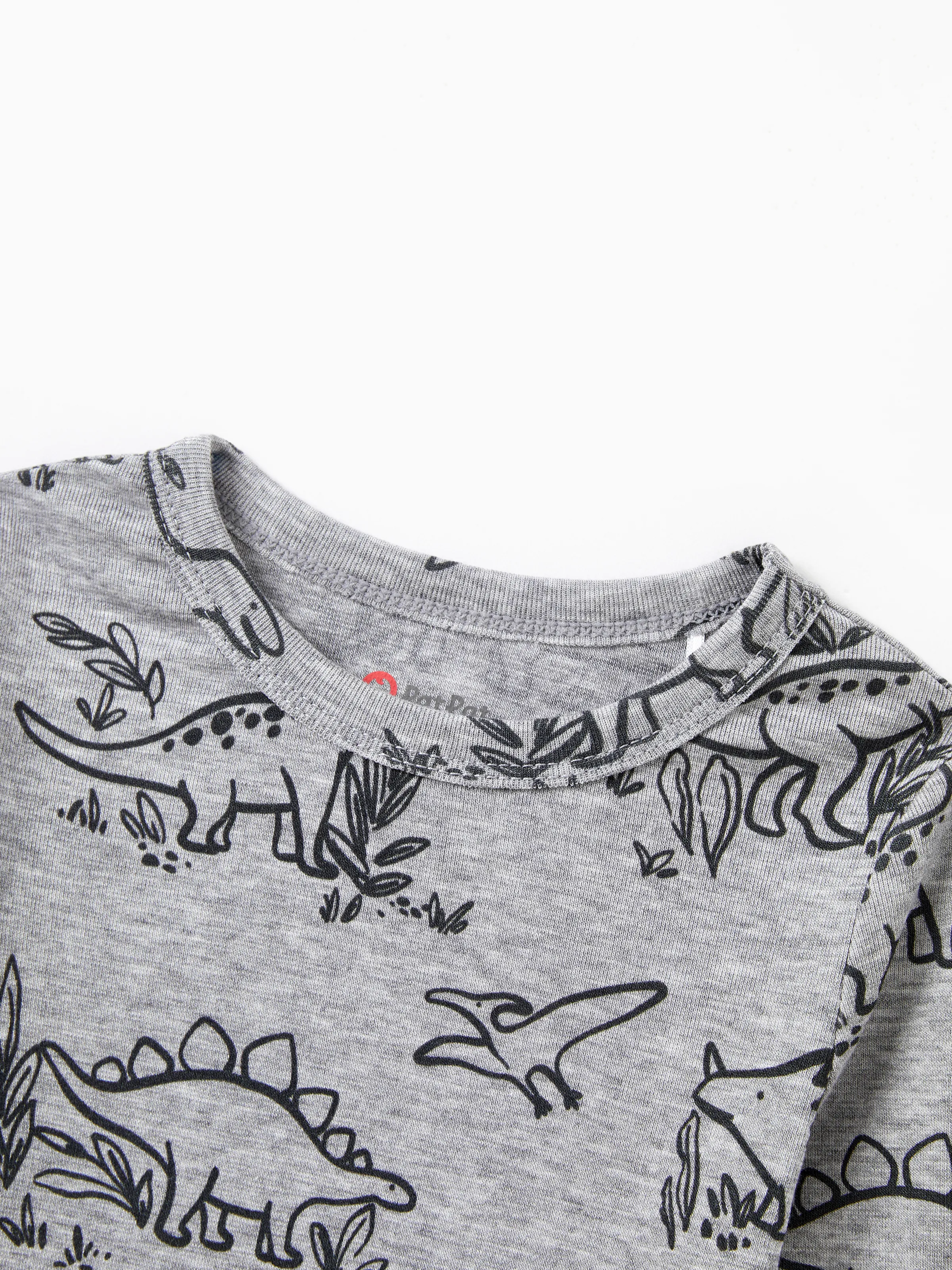Toddler / Kids 2-piece Pajamas With Animal Print ( Snug-Fitting ) Grey - Image 2