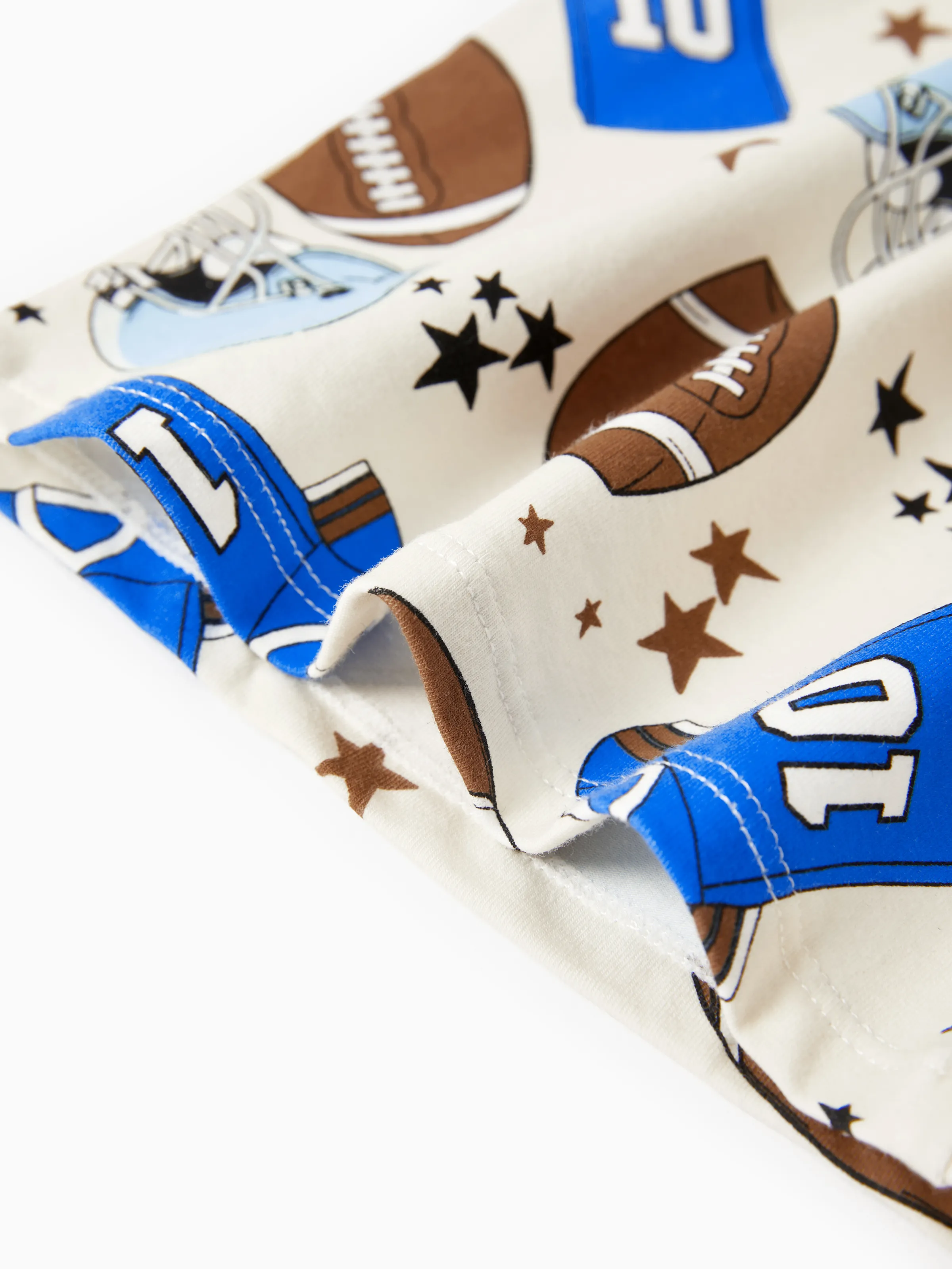 Toddler / Kids 4-piece Organic Cotton Pajamas 4-in 1 PJ Snug fit Pjs for Girls / Boys Brown - Image 10